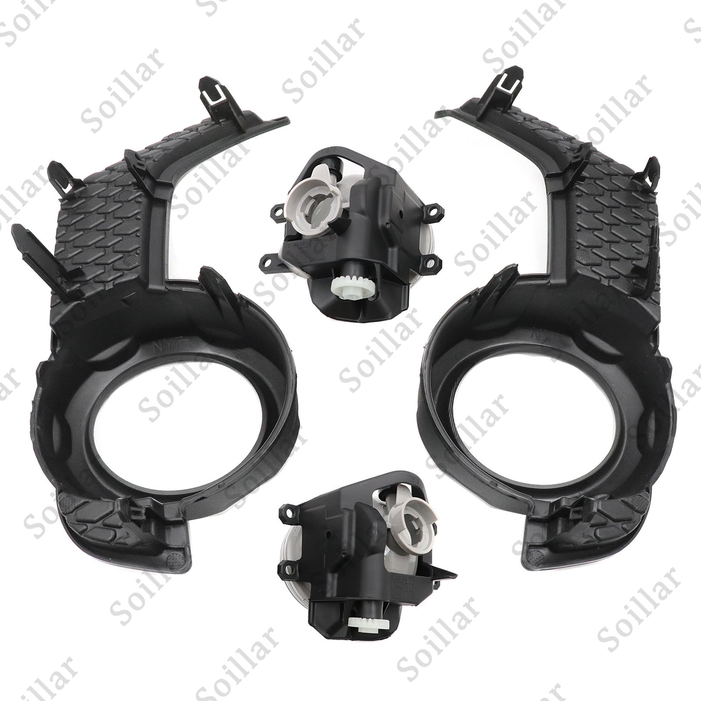 Trim Surround Covers Fog Lights+Lamps Bezel For 2014-2020 Toyota 4Runner /SR5
