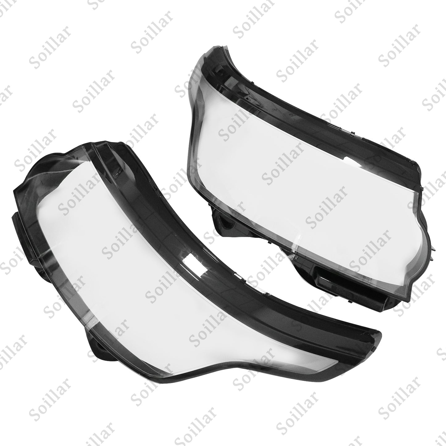 Left & Right Headlight Lens Cover For 2014-2017 Land Rover Range Rover