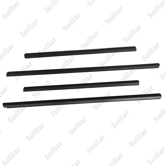 4pcs Door Belt Molding Weather Strip Seal For Honda Fit Jazz 2009-2013