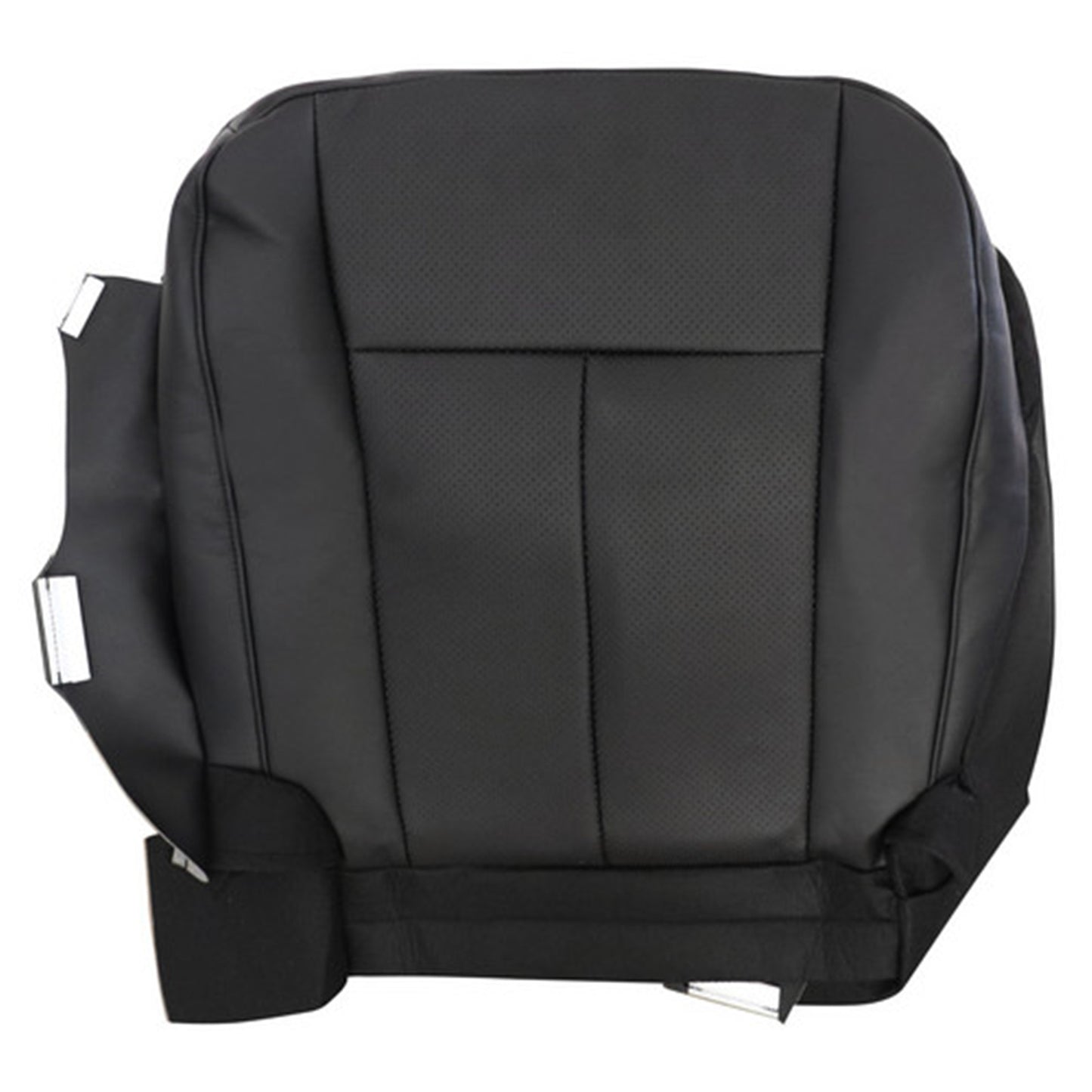 For 2007-2014 Ford Expedition Limited Front Driver & Passenger Bottom & Top Leather Seat Cover Black