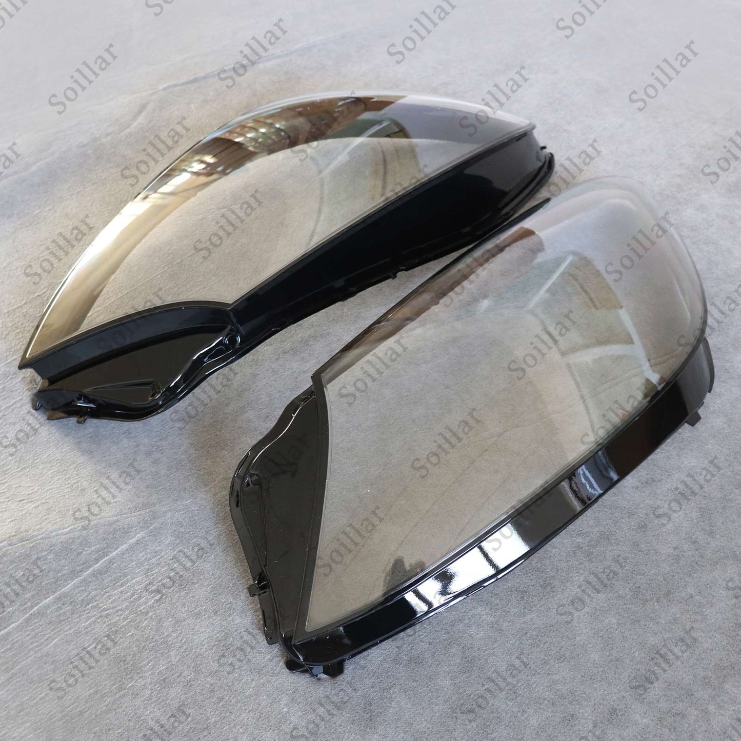 Fit Mercedes-Benz S W222 S450 S63 AMG 2018-20 Pair Headlight Lens Headlamp Cover