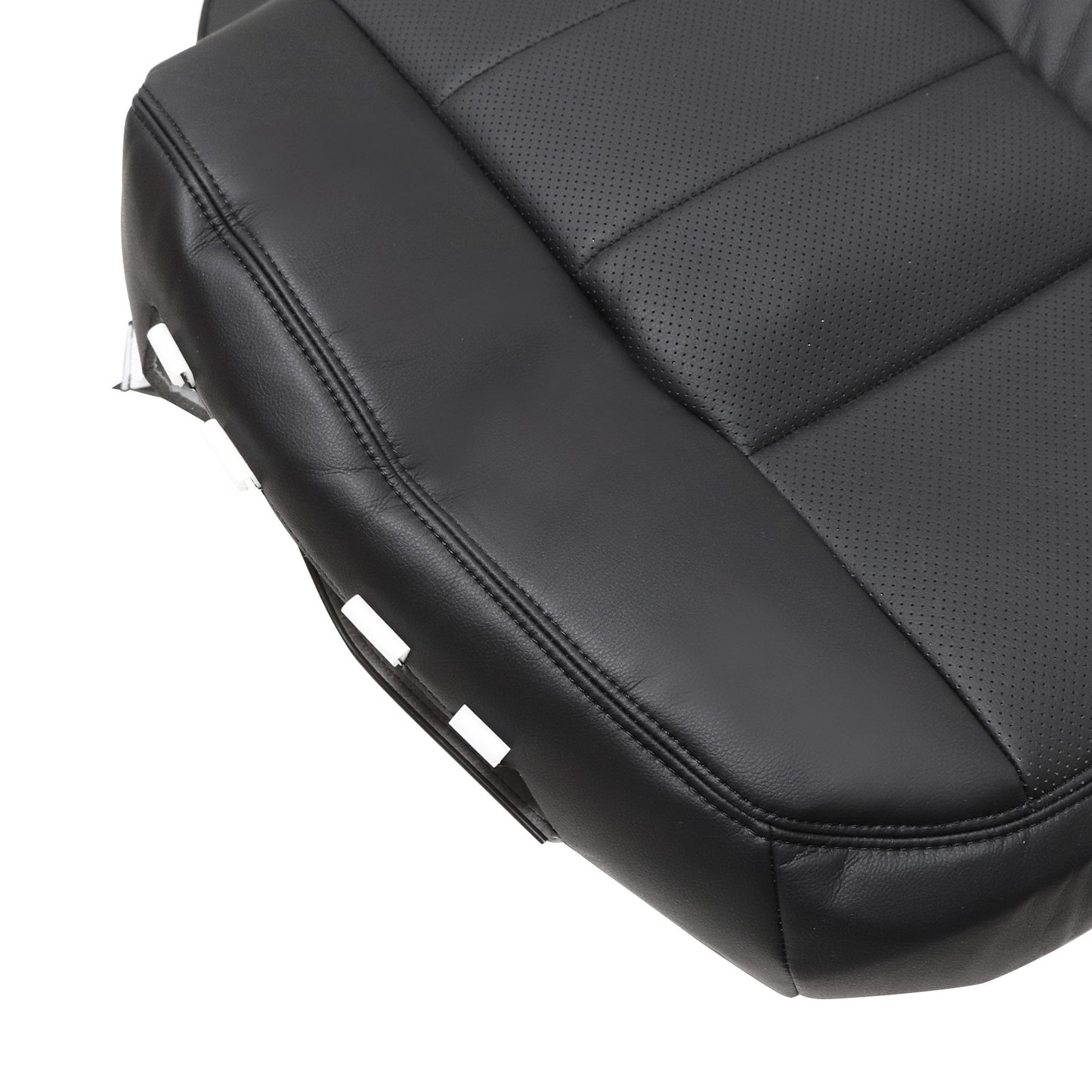 For 2008-2014 Mercedes Benz C250 C300 C350 Driver Top Replacement Leather Seat Cover Black