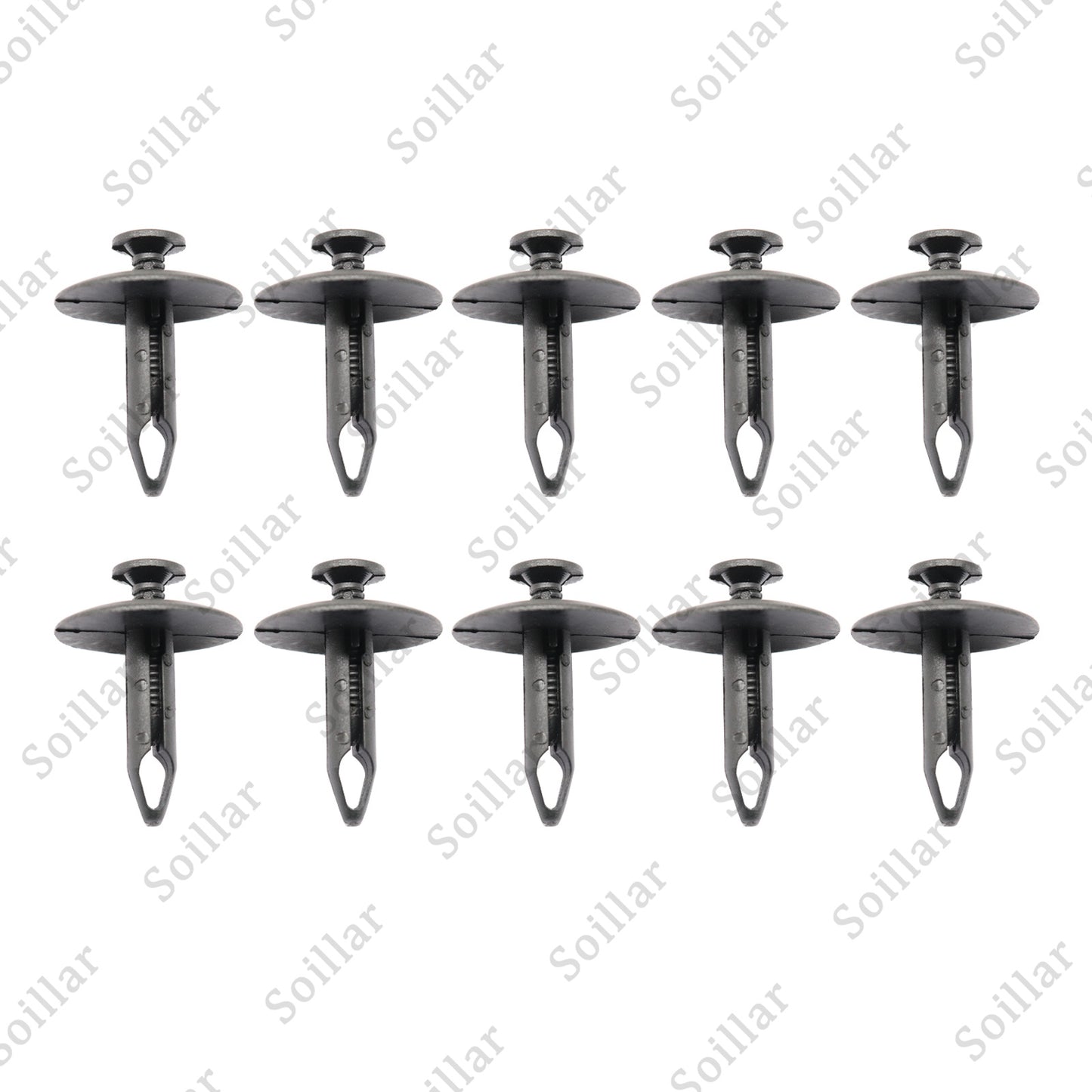 10Pcs Radiator Cover Retainer Clips Rivets fit for Ford F150 Mustang F250