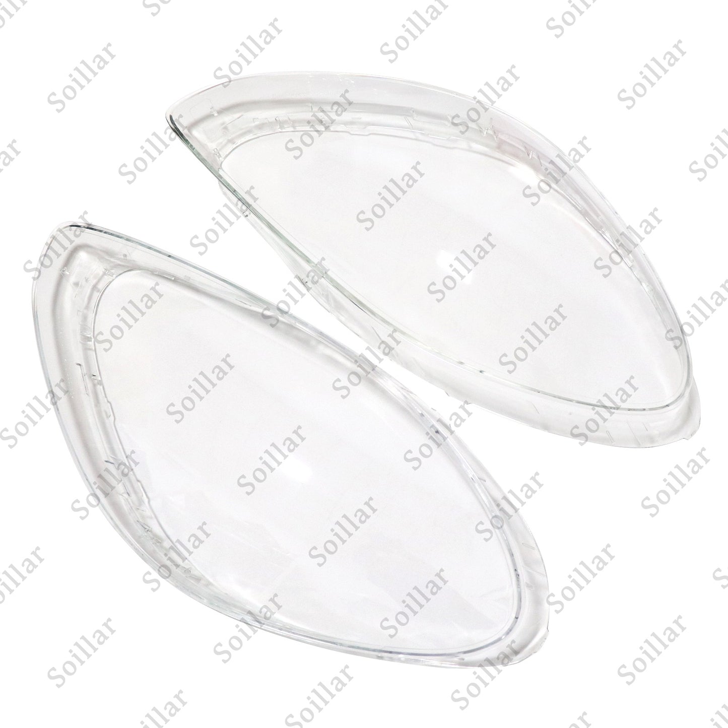 Pair Front Headlight Lens Clear Cover + Glue For Porsche Panamera 2017-2020