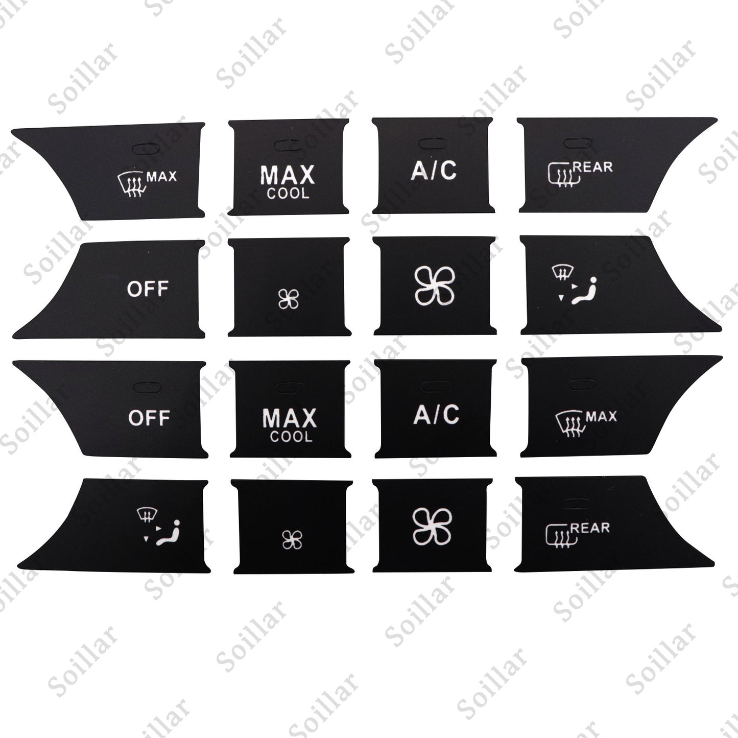 FOR 2007-14 Mercedes Benz Repair Button DOOR Steering A/C Window Radio Stickers