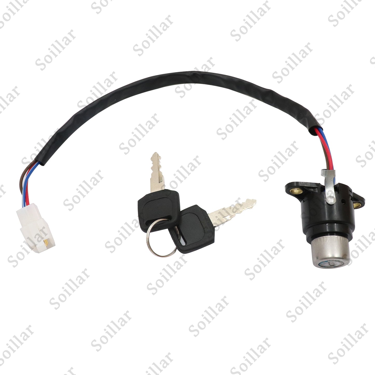 Ignition Key Switch Fit For Honda Shadow Spirit Sabre Aero VT1100 C C2 C3 Black