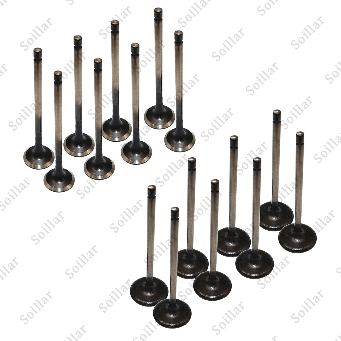1.8L 2.0L Engine Intake & Exhaust Valve Kit For 11-17 Hyundai Kia L4 DOHC 16V