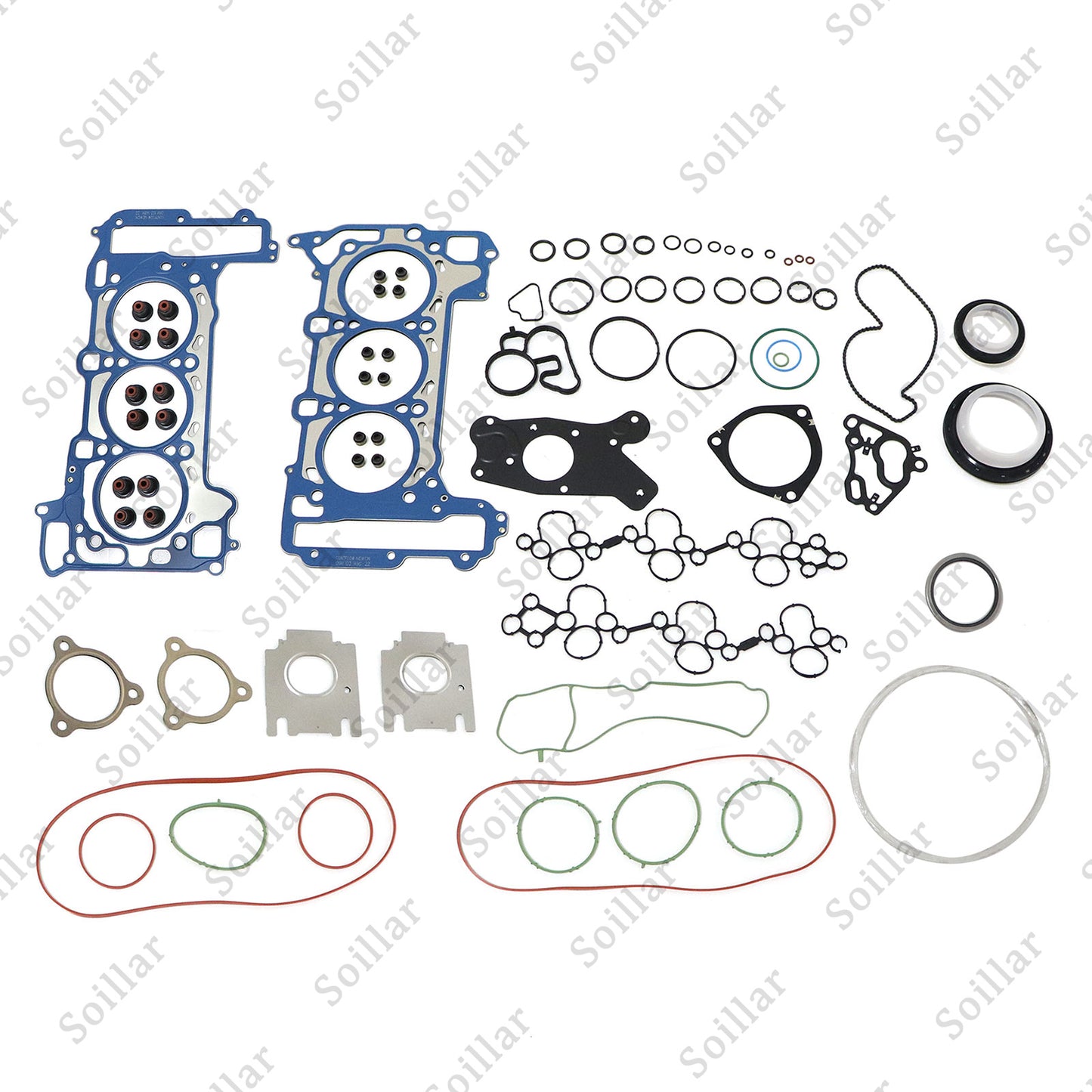 For Audi S4 S5 B9 A6 Q7 Porsche EA839 2.9 3.0 Overhaul Rebuild Gaskets Seals Kit