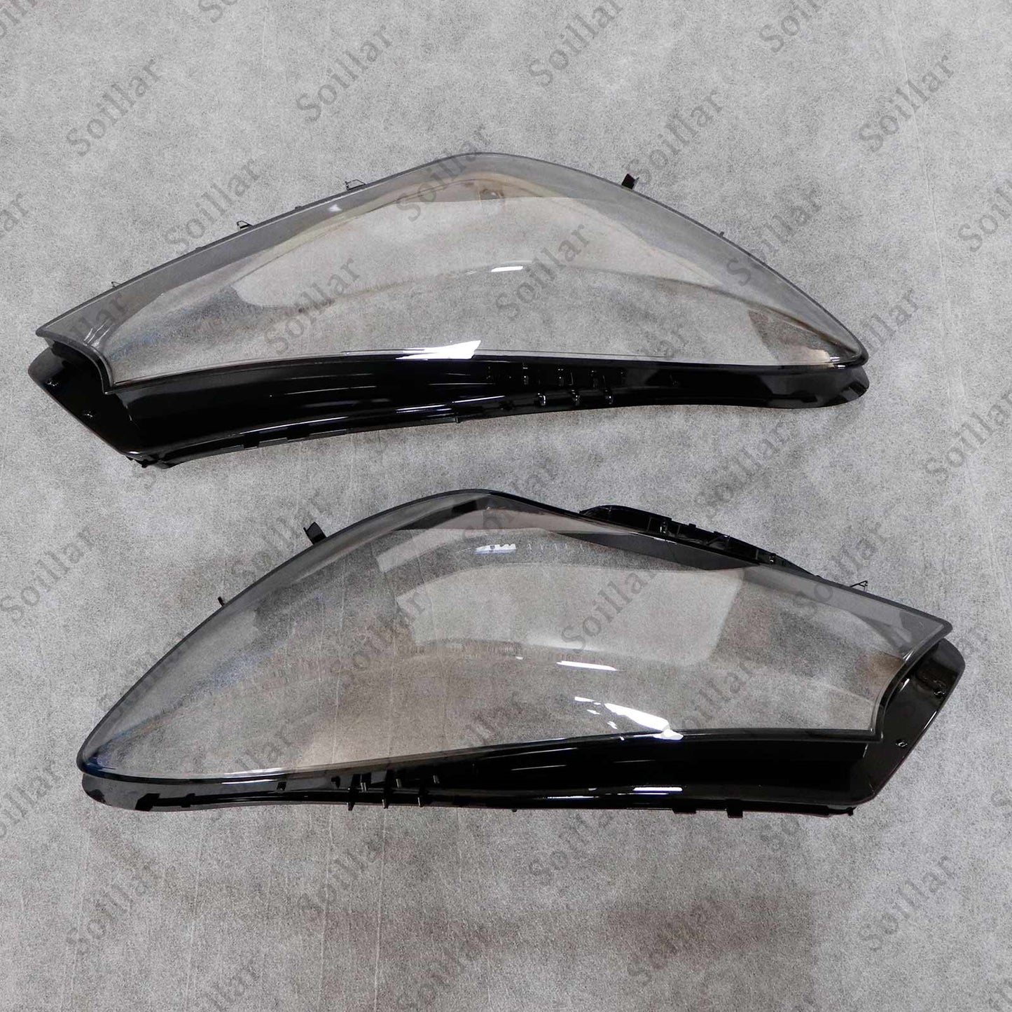 A Pair Headlight Clear Lens Cover For 2016-2019 Mercedes-Benz W117 CLA250 CLA45