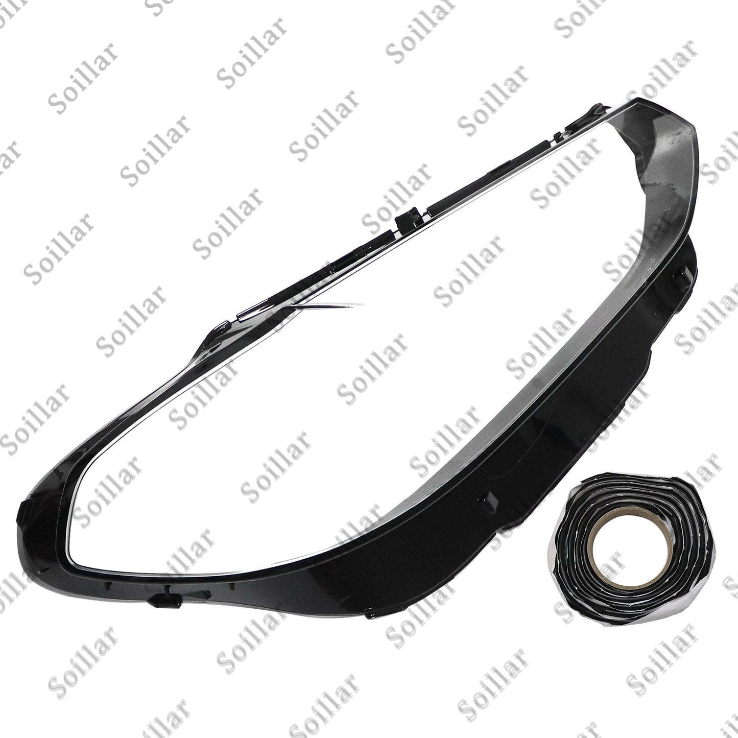 For BMW X3 X4 2022-2024 Right Side Front Headlight Lens Clear Cover+Sealant 1Pcs