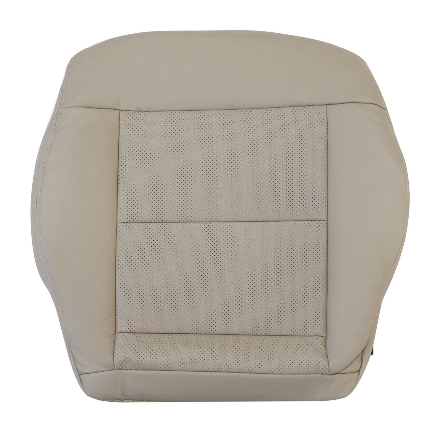 For 2010-2016 Mercedes Benz E200 E250 E300 E350 Driver & Passenger Bottom & Top PERFORATED Leather Seat Cover Tan