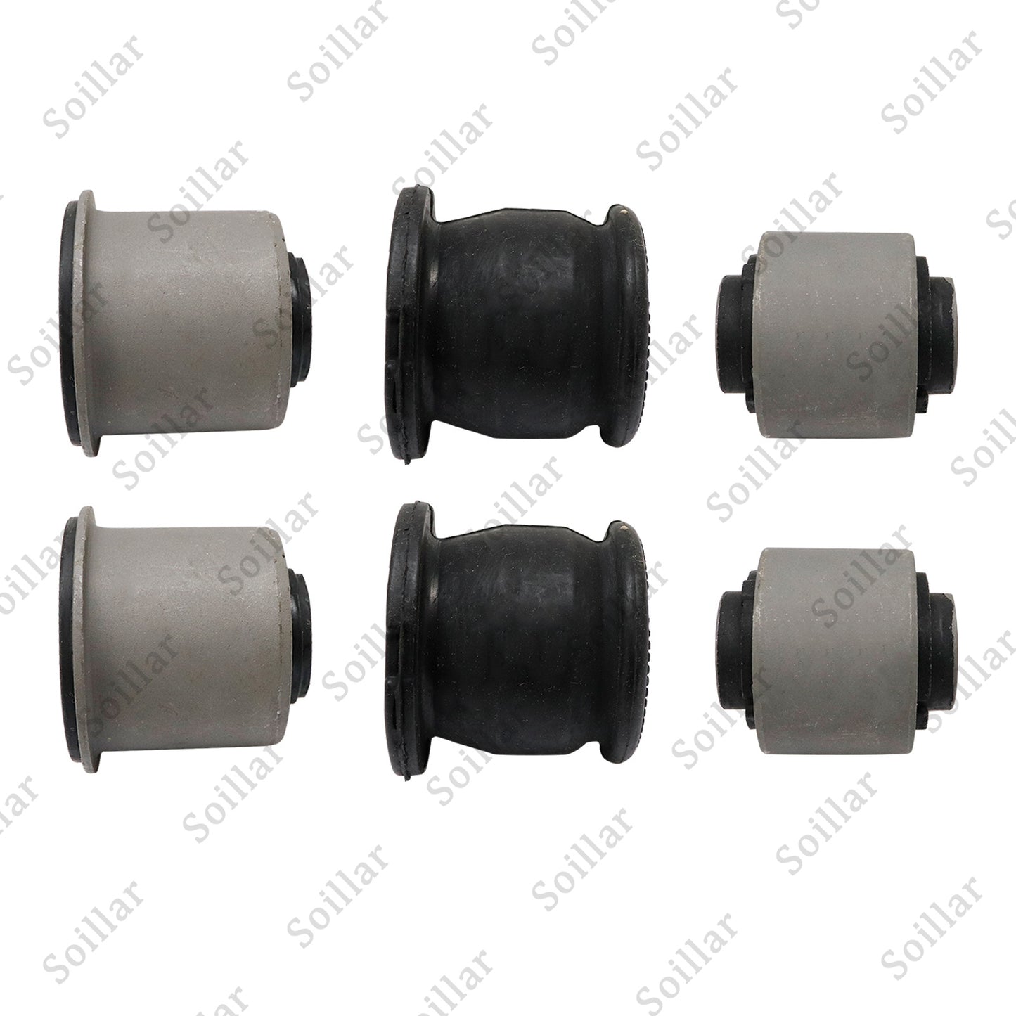Set (6) Rear Lower Knuckle Bushing For Honda CIVIC 01-05 CRV 02-06 ELEMENT 03-06