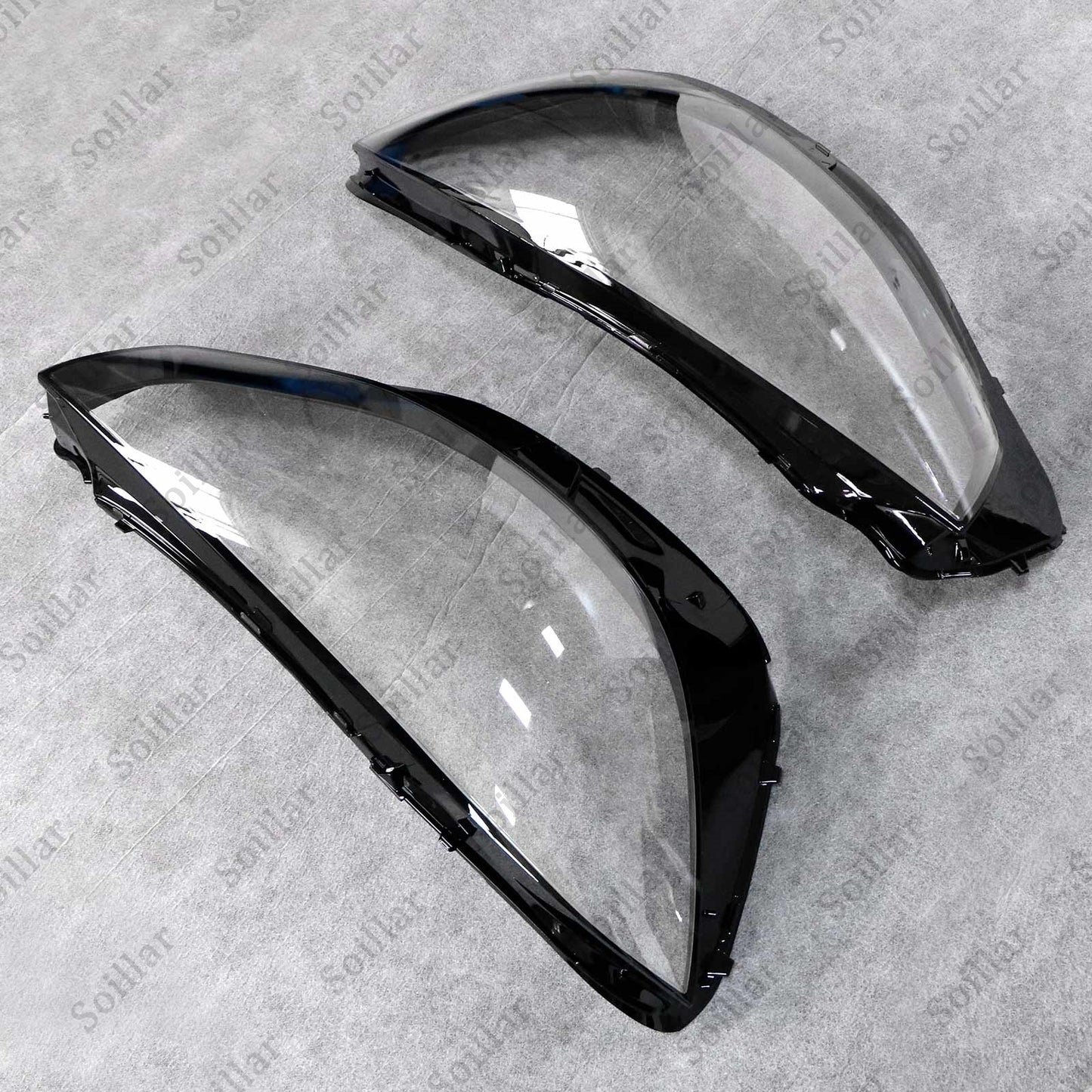 For Mercedes-Benz S-Class W222 2021-2023 Front LH+RH Headlight Lens Cover Pair