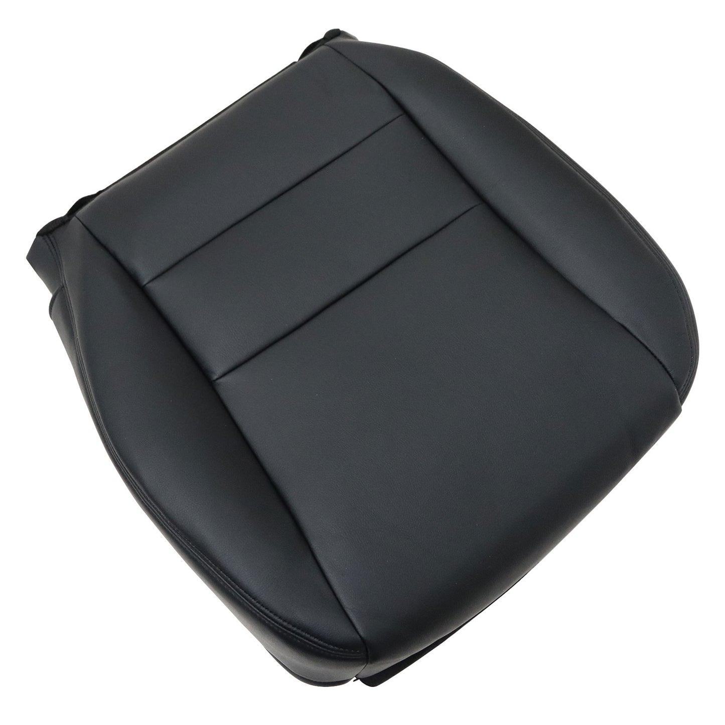 5PCS For 2003-2007 Honda Accord 4-Door Front Driver & Passenger Bottom & Top Leather Seat Cover Black