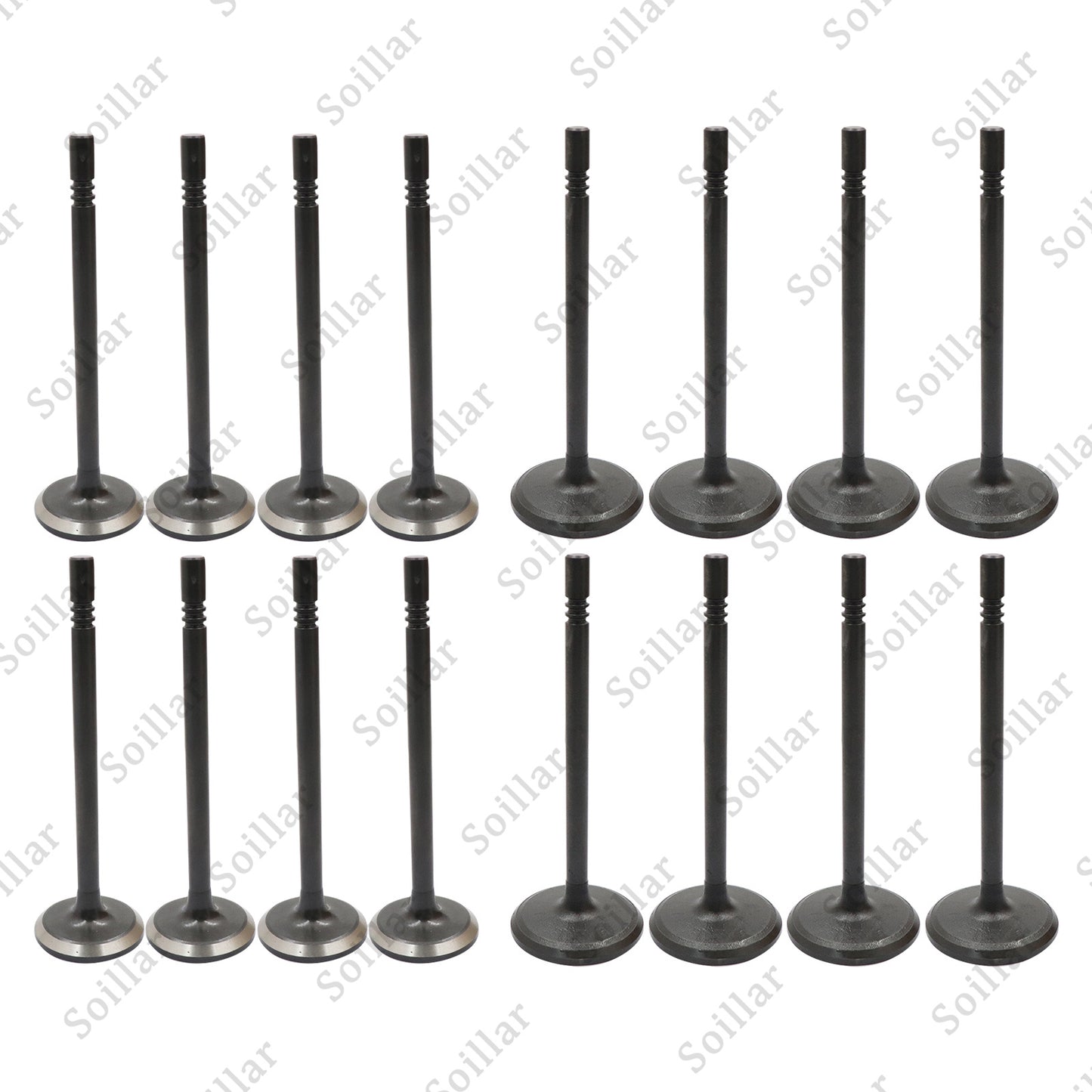 8pcs Intake+8pcs Exhaust Valves Fit 00-14 Ford Mercury Lincoln 4.6 5.4L 16V