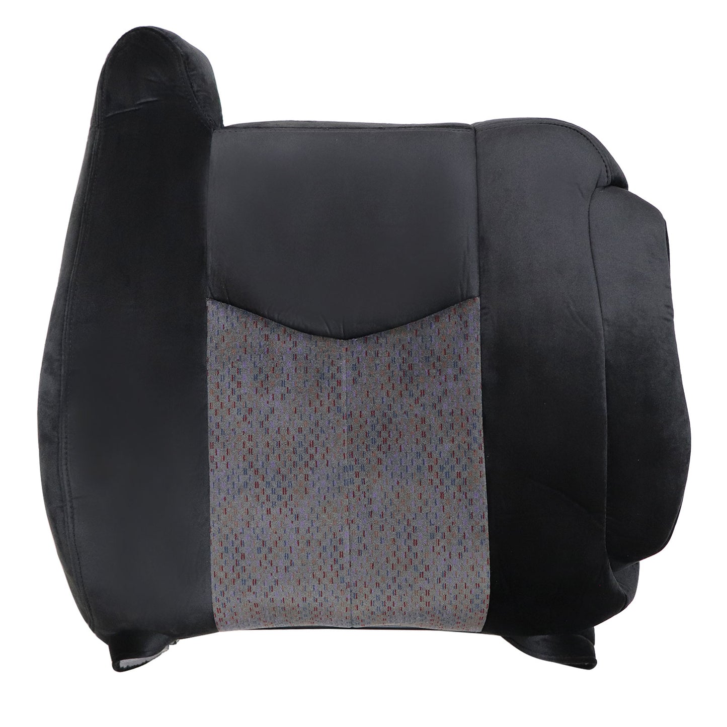 For 2003-2006 Chevy Silverado GMC Sierra 1500 2500 3500 Front Driver & Passenger Bottom & Top Cloth Seat Cover Dark Gray