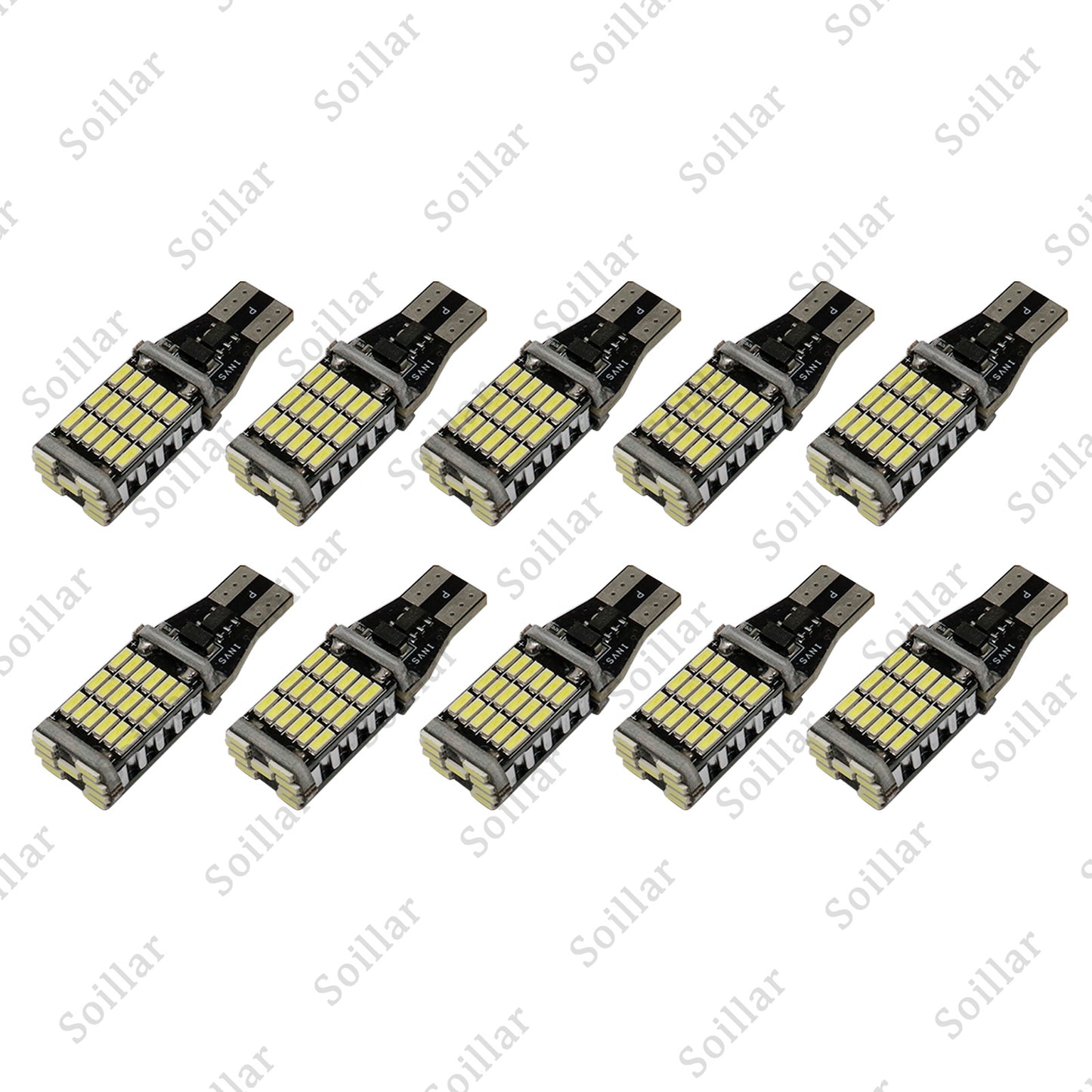 10X T15 921 912 LED Reverse Backup Light Bulbs W16W 916 6000K Super Bright White