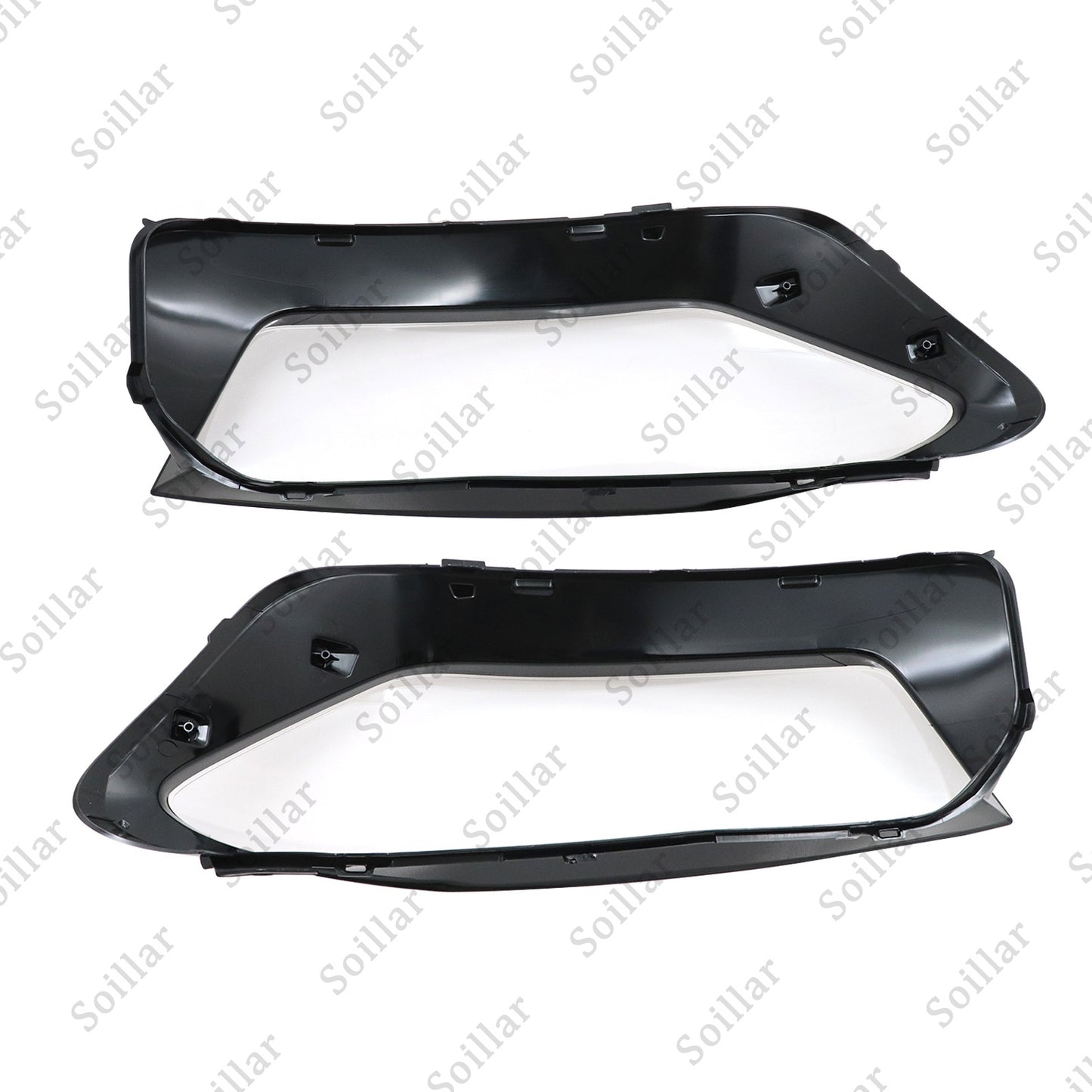 For Mercedes-Benz W167 GLE 2020-2023 Pair Headlight Lens Headlamp Cover Shell