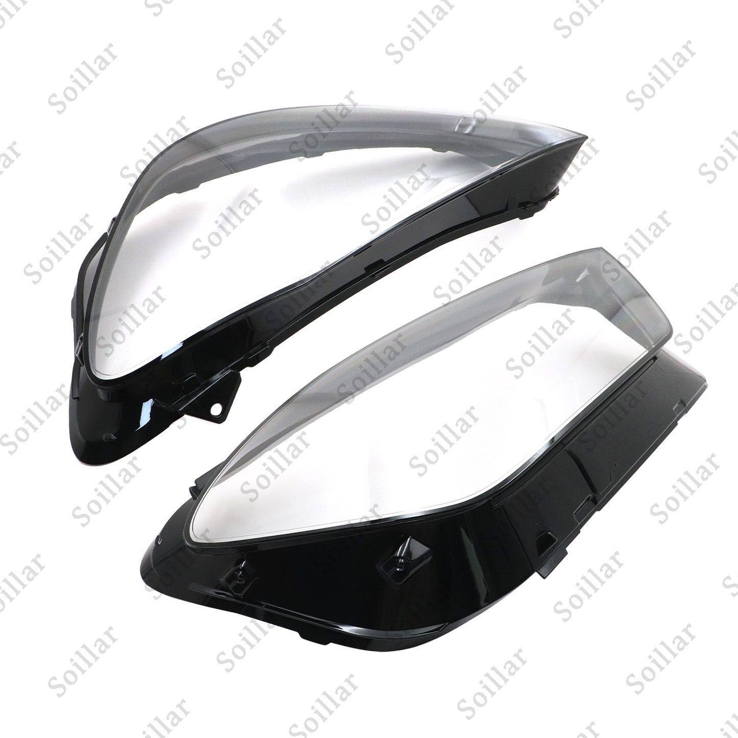 For Mercedes-Benz W167 GLE 2020-2023 Pair Headlight Lens Headlamp Cover Shell