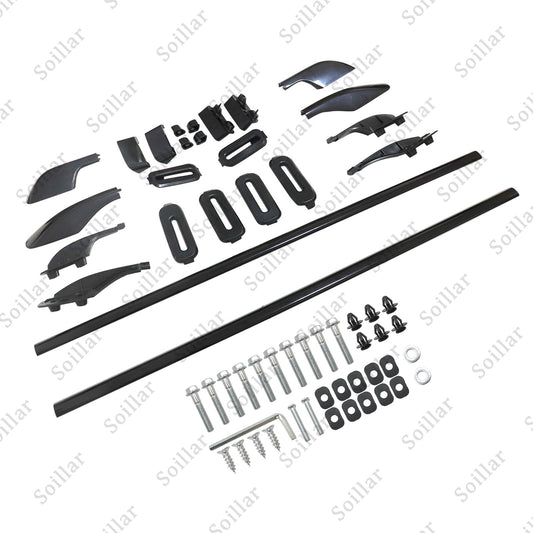 Black Roof Rack Roof Rail For Land Cruiser LC100 1998-2006 Rail Rack Aluminum