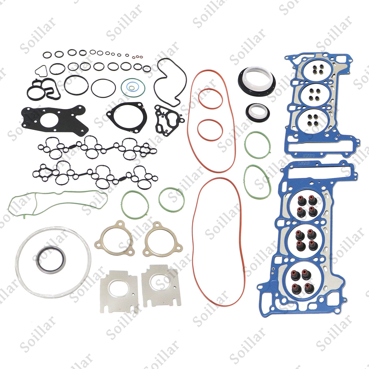 For Audi S4 S5 B9 A6 Q7 Porsche EA839 2.9 3.0 Overhaul Rebuild Gaskets Seals Kit