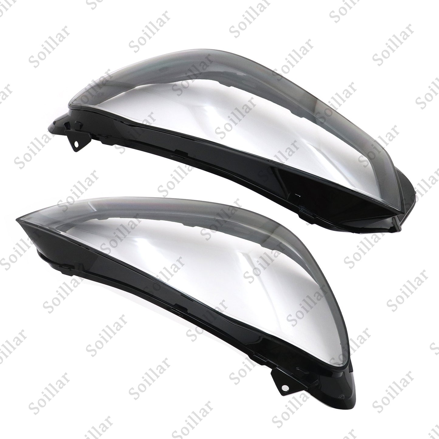 For Mercedes-Benz W167 GLE 2020-2023 Pair Headlight Lens Headlamp Cover Shell