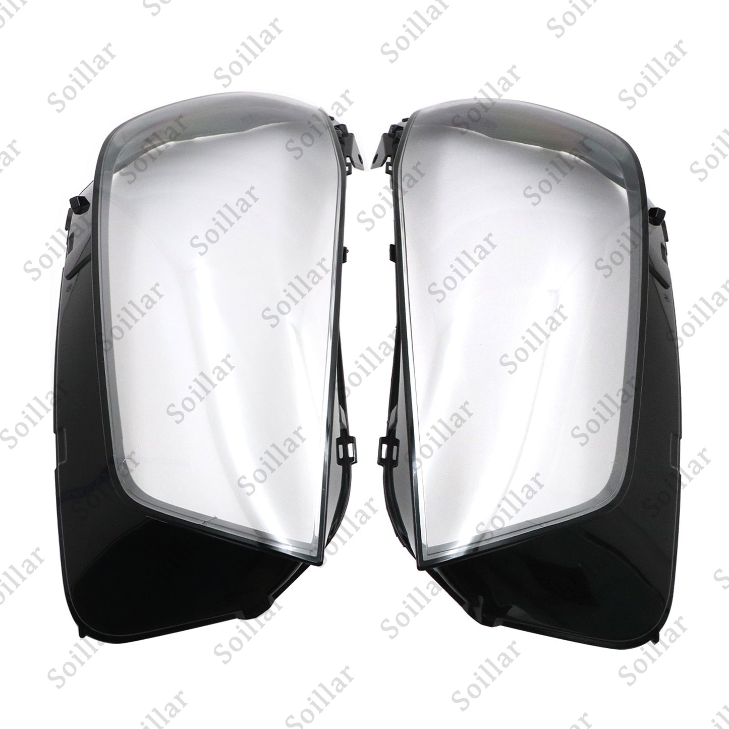 For Mercedes-Benz W167 GLE 2020-2023 Pair Headlight Lens Headlamp Cover Shell