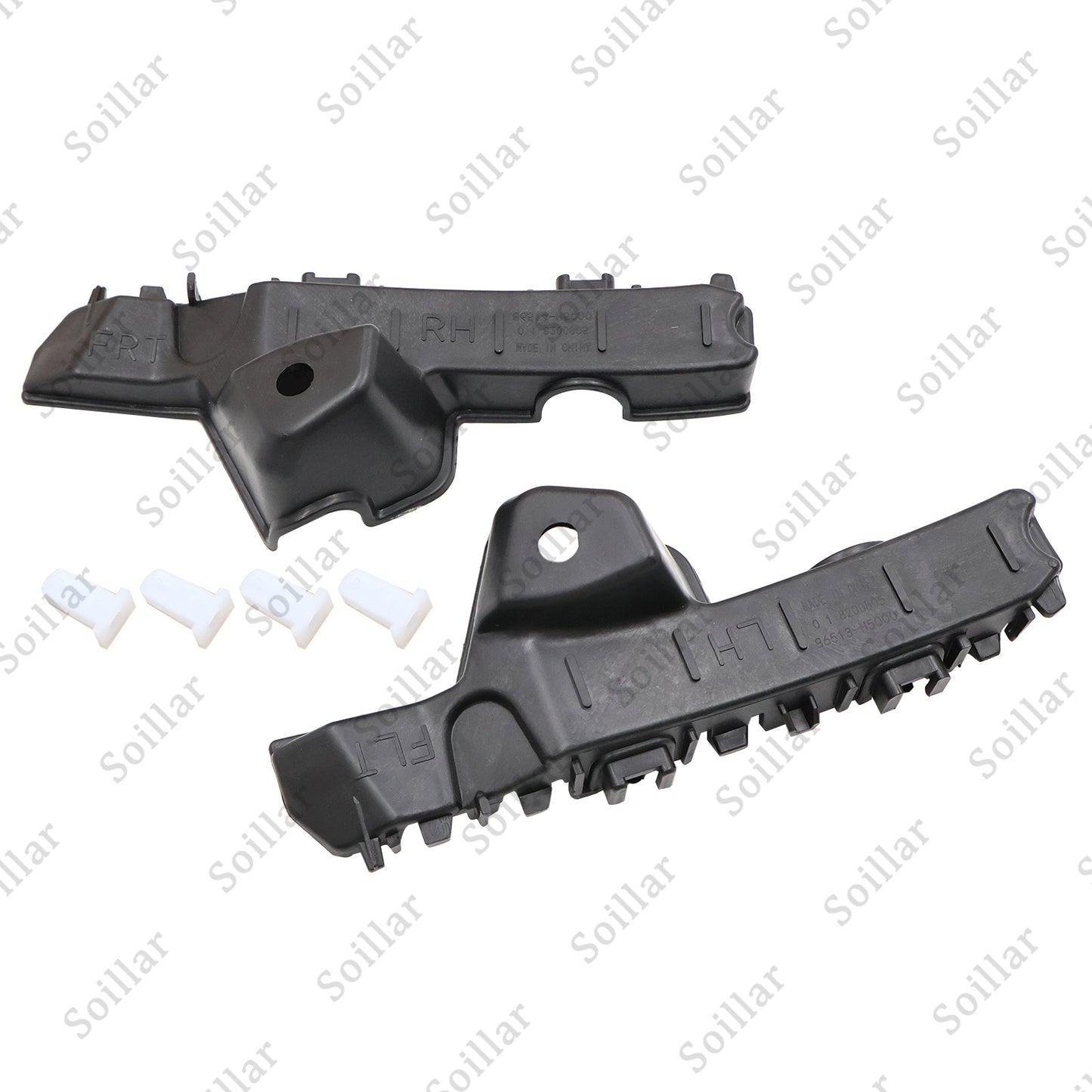 FRONT Bumper Bracket Retainer Upper Right + Left fits Hyundai Accent 2018-2022