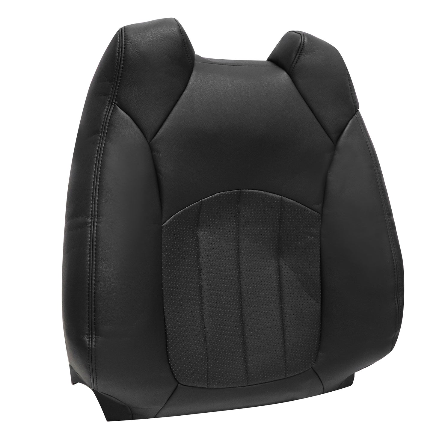 Fits 2009-2012 Chevy Traverse Driver & Passenger Bottom & Top Seat Cover Black