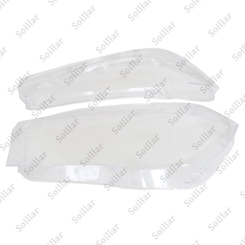 Fit BMW X5 F15 F16 X6 2014-2018 Pair Headlight Headlamp Lens Cover Replacement