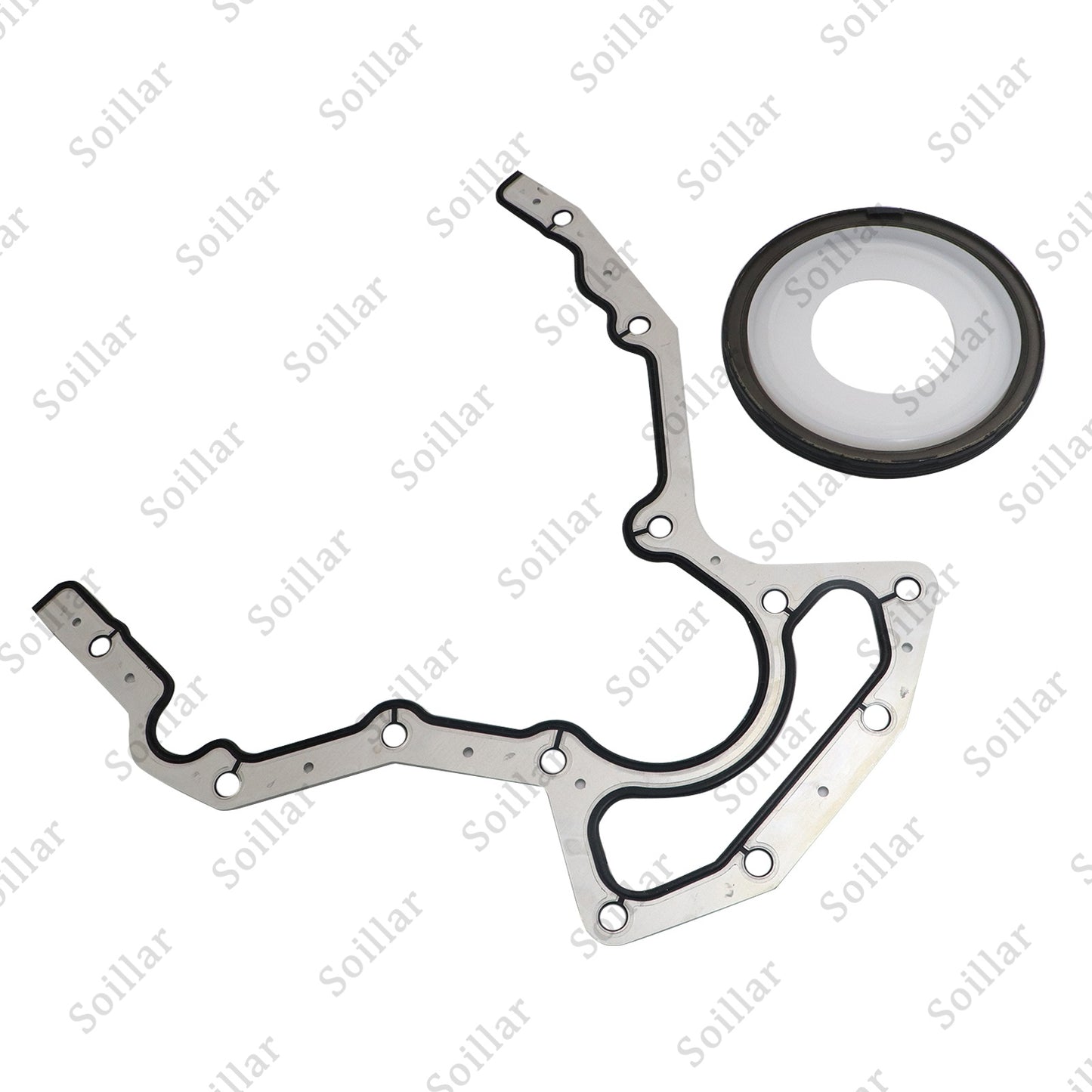 Rear Main Seal Block Cover Gasket Kit For BS40640 JV1657 LS 4.8 5.3 6.0L LS2 LS3