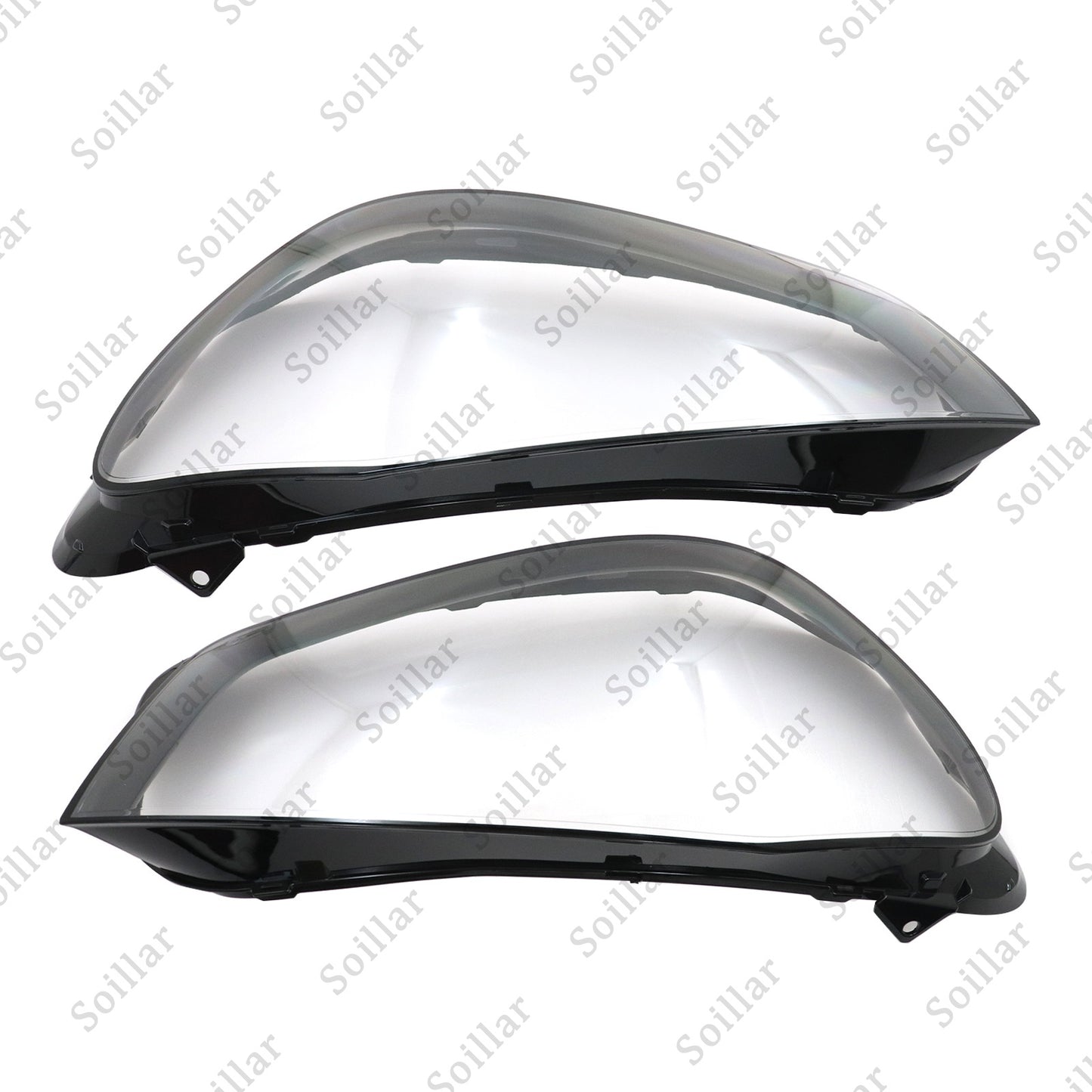 For Mercedes-Benz W167 GLE 2020-2023 Pair Headlight Lens Headlamp Cover Shell