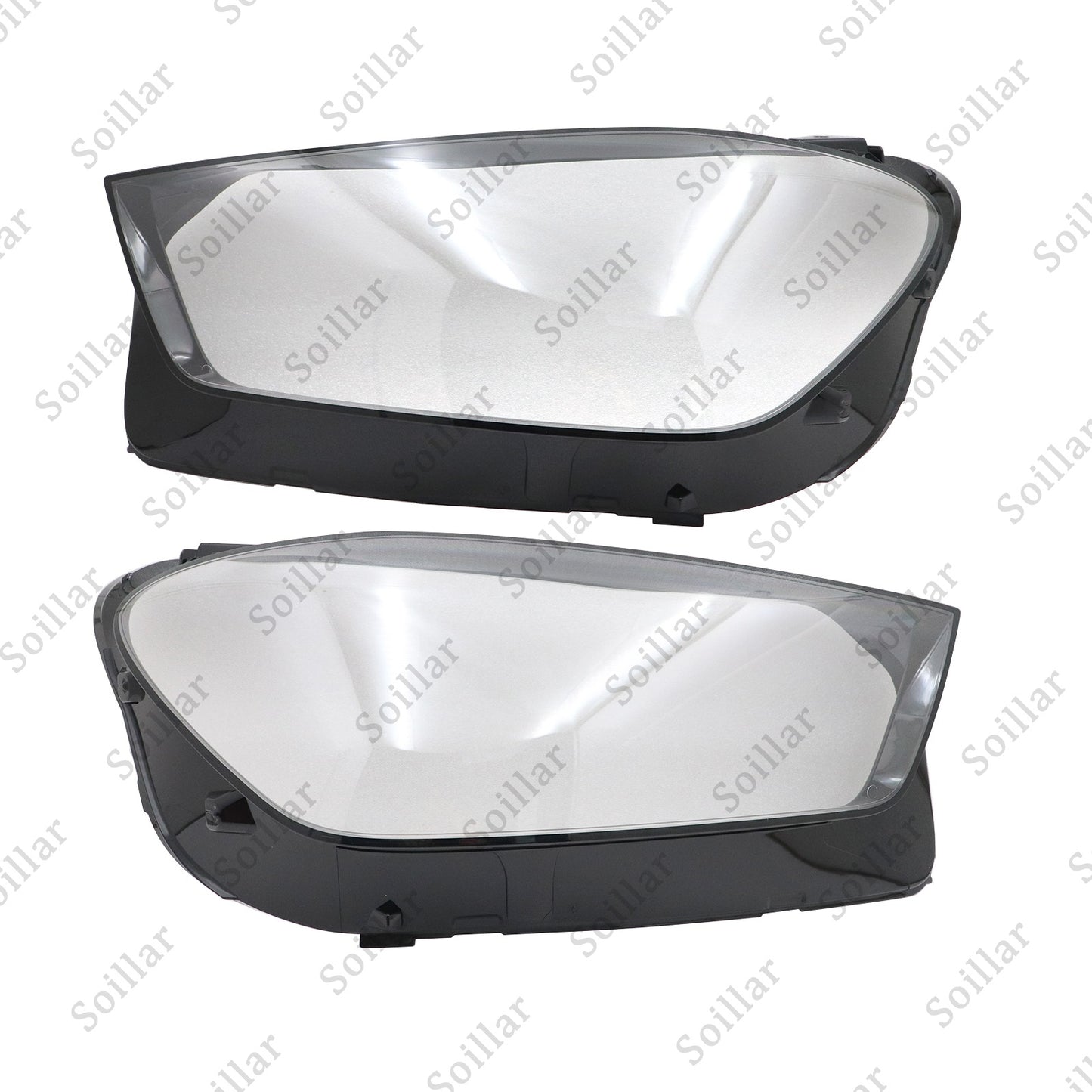 For Mercedes-Benz W167 GLE 2020-2023 Pair Headlight Lens Headlamp Cover Shell
