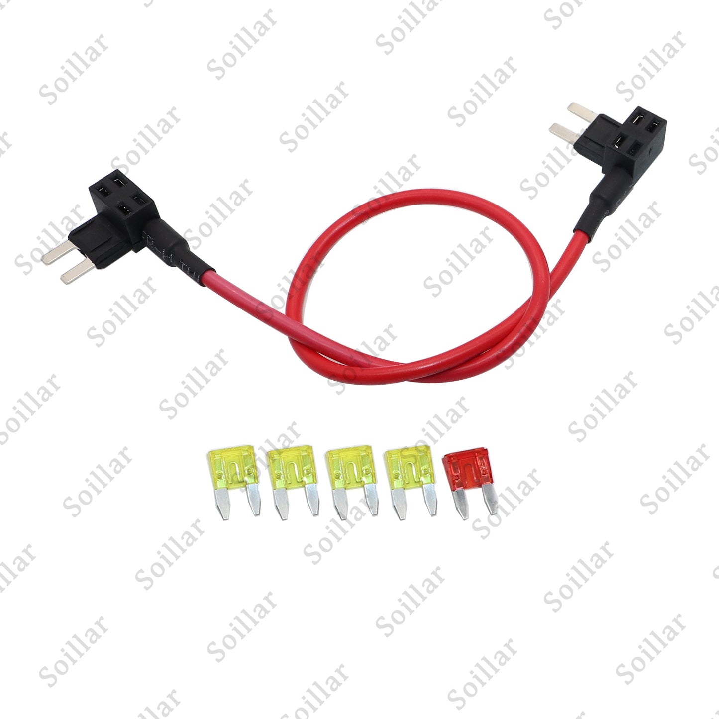 TIPM Repair Fuel Pump Relay Bypass Cable Kit fit for Dodge Ram 1500 2500 3500 fit for VW fit for Chrysler Jeep Wrangler 2008-2016 Fuse Holder Fuse Adapter 14AWG Wire/20AMPs CBWPR091AA