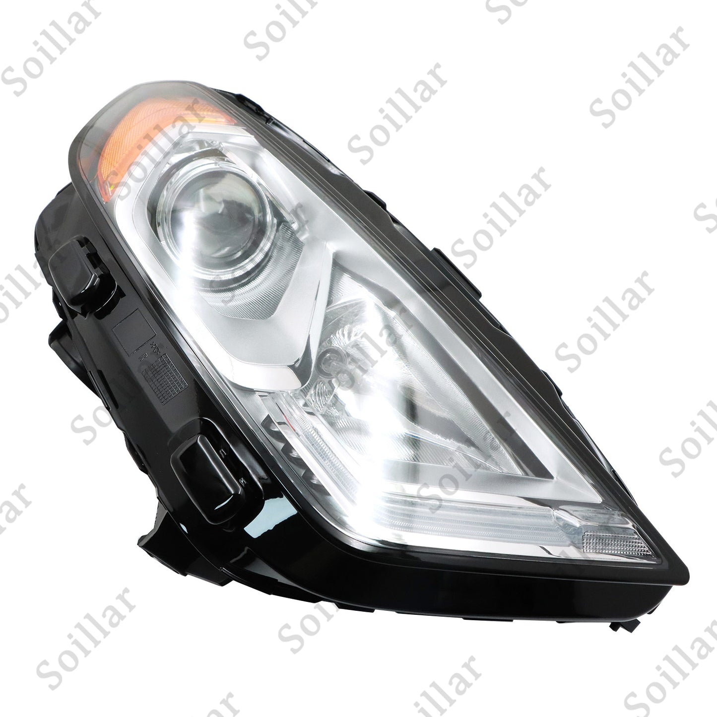 LED DRL Headlight Fits Ford EcoSport 2018-2022 Passenger Side Halogen With Bulbs
