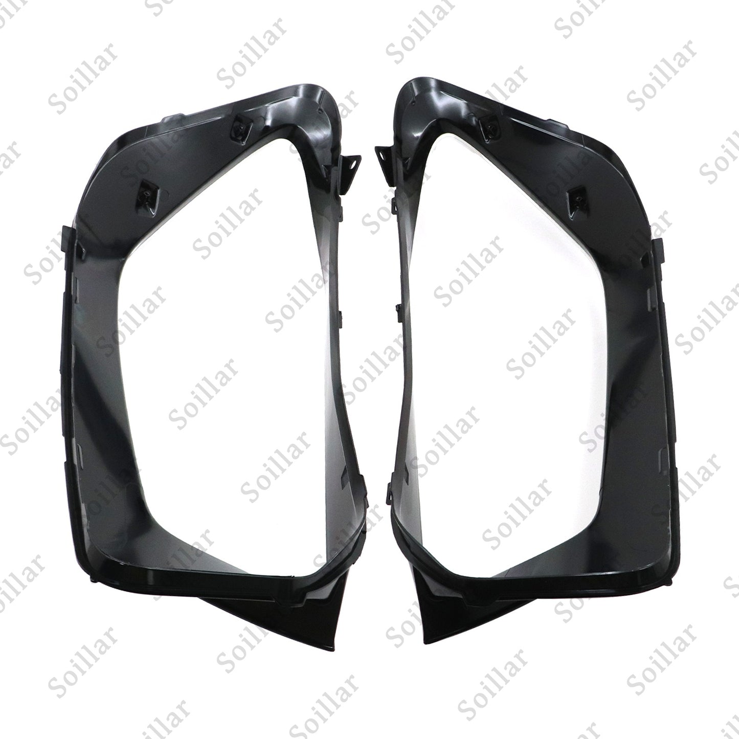 For Mercedes-Benz W167 GLE 2020-2023 Pair Headlight Lens Headlamp Cover Shell