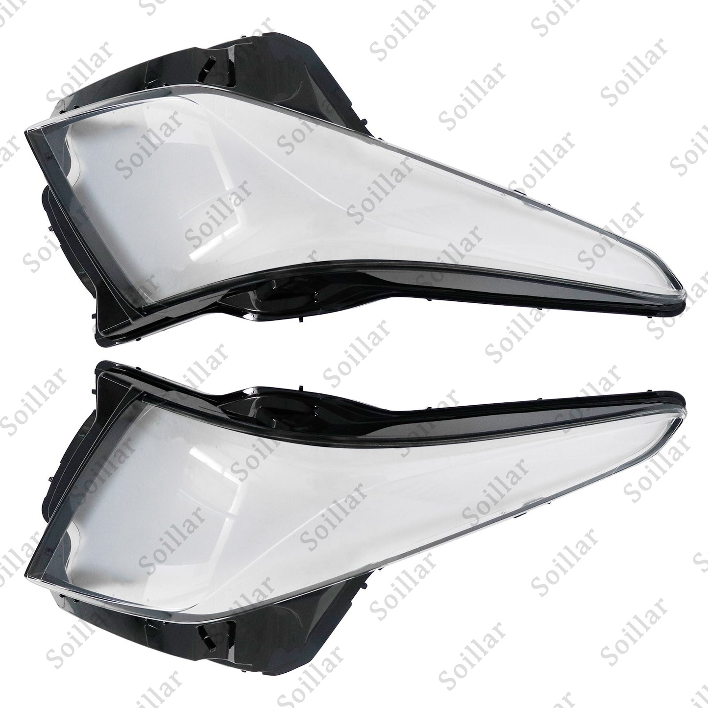 Fits Cadillac ATS 2013 2014 2015-2017 2018 Pair Headlight Lamp Cover Lens Shell