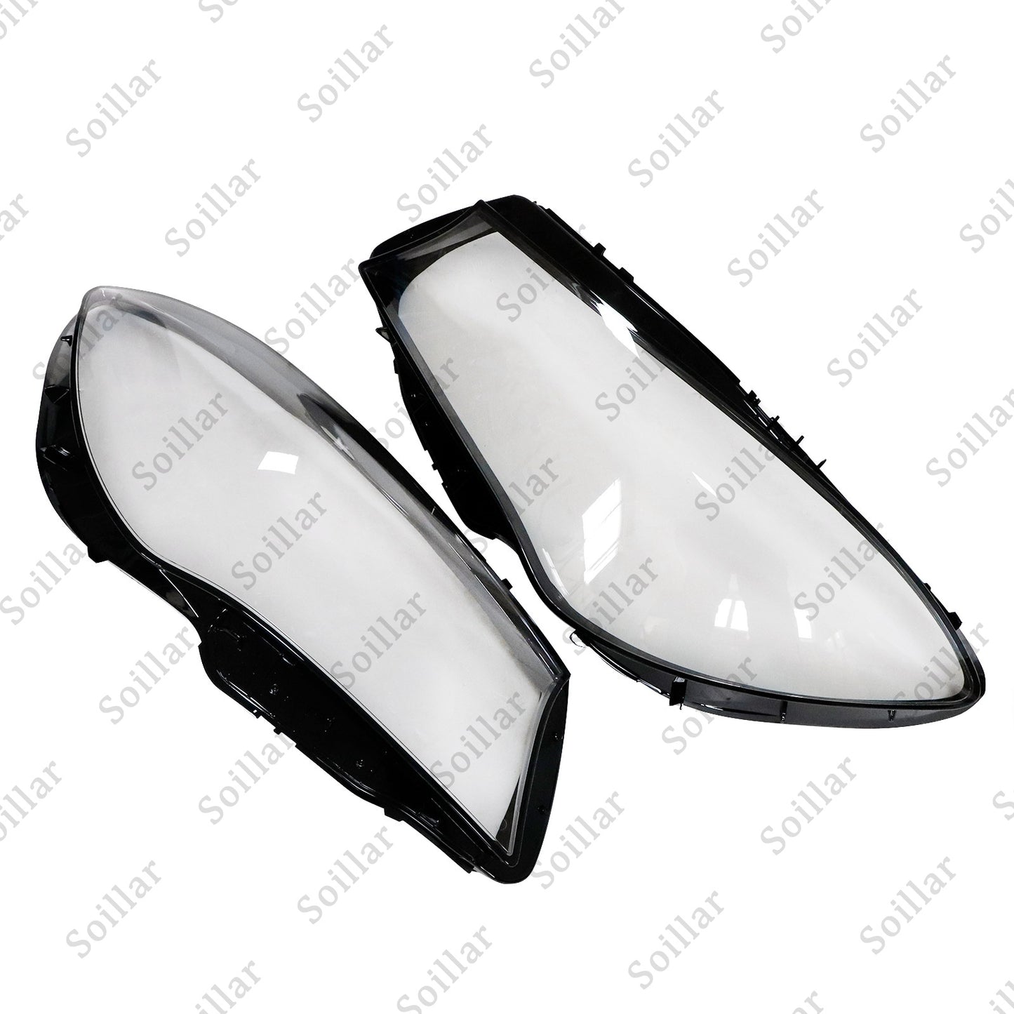 A Pair Headlight Clear Lens Cover For 2016-2019 Mercedes-Benz W117 CLA250 CLA45