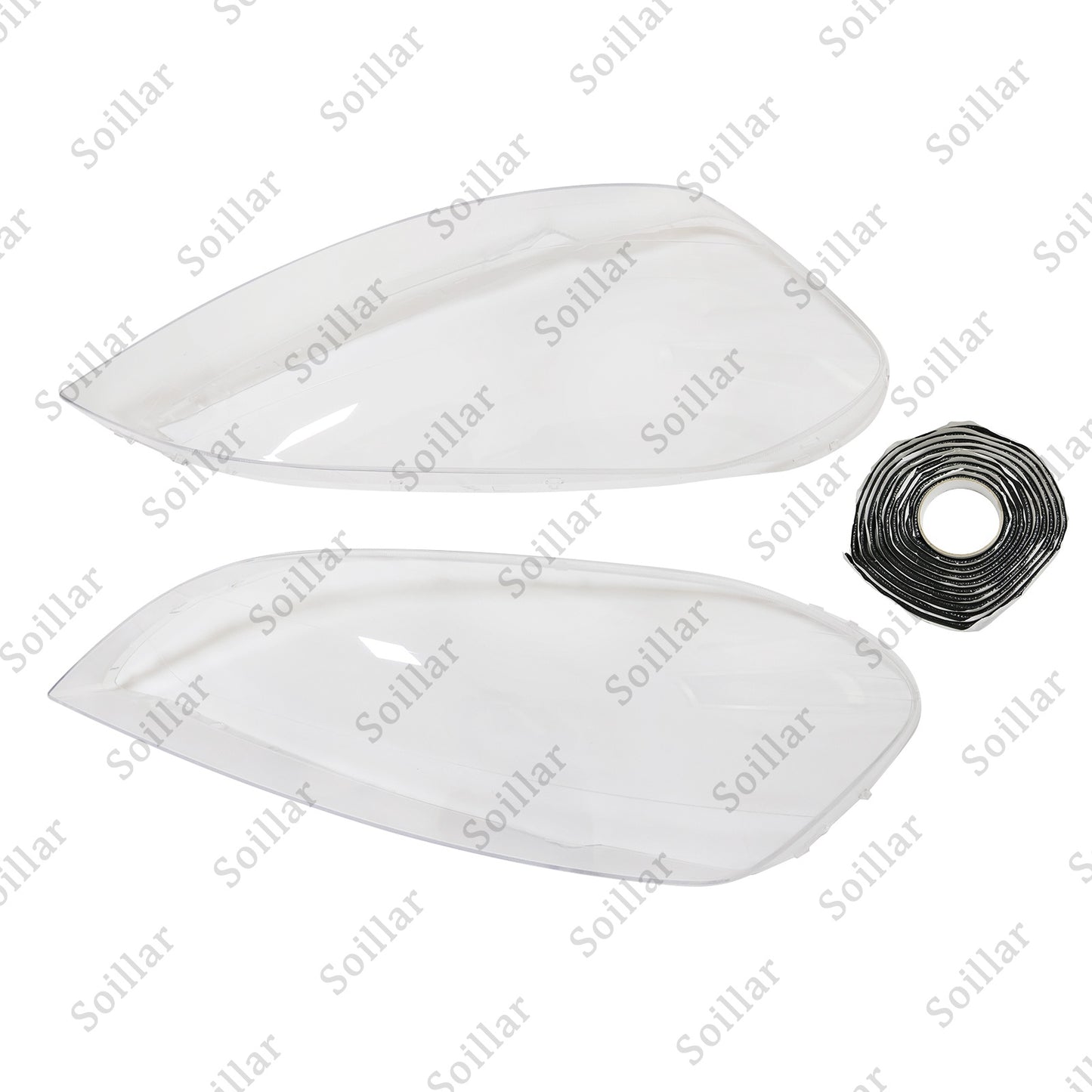 2x For Volvo XC60 2009-2013 Left+Right Front Headlamp Headlight Clear Cover Lens