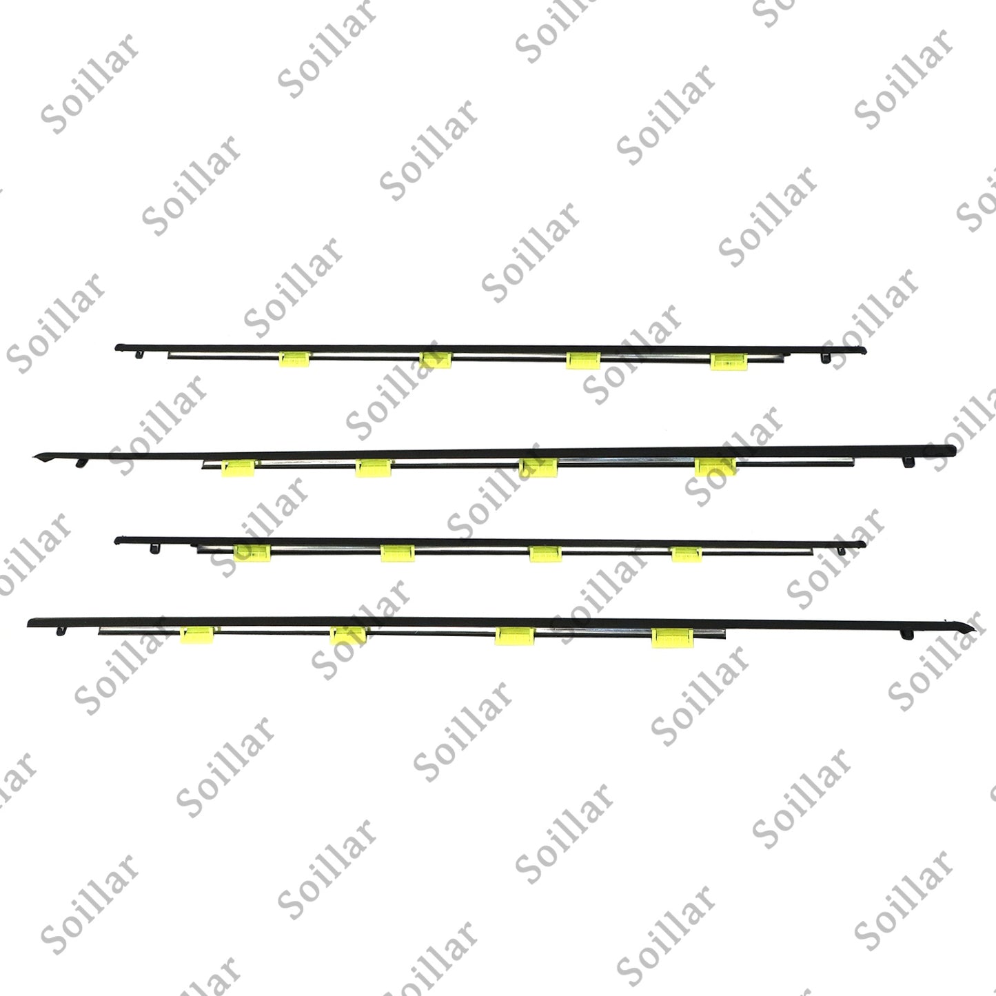 NEW DOOR BELT WEATHER STRIP MOLDING SEAL SET For Honda Civic 4 DOOR 1996~2000