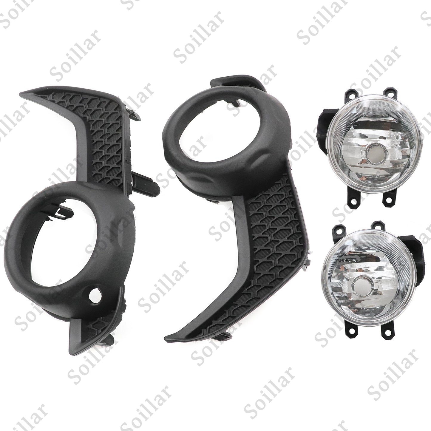 Trim Surround Covers Fog Lights+Lamps Bezel For 2014-2020 Toyota 4Runner /SR5