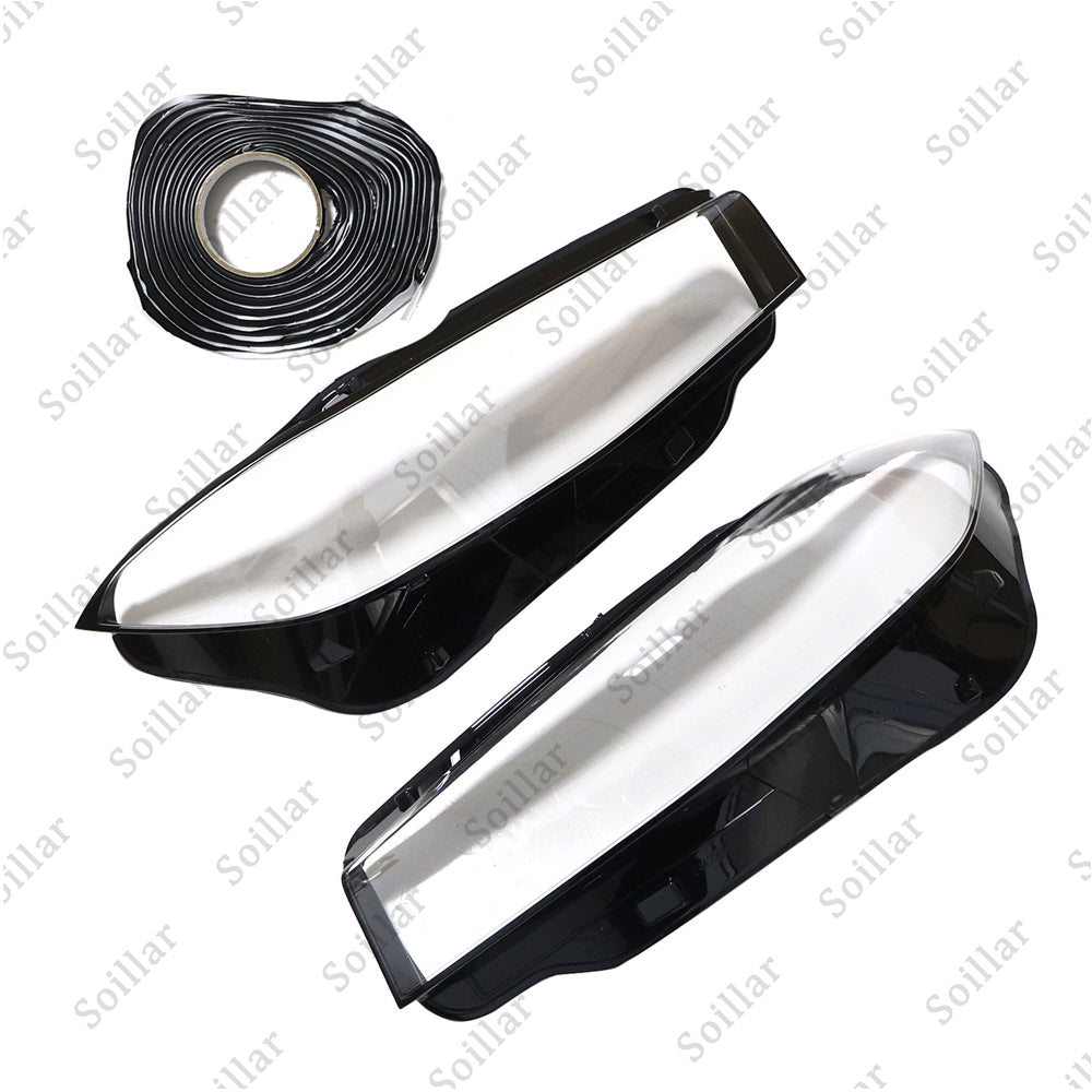 Headlight Pair Headlamp Lens Cover For Infiniti Q50 2014-2021 Front Left Right