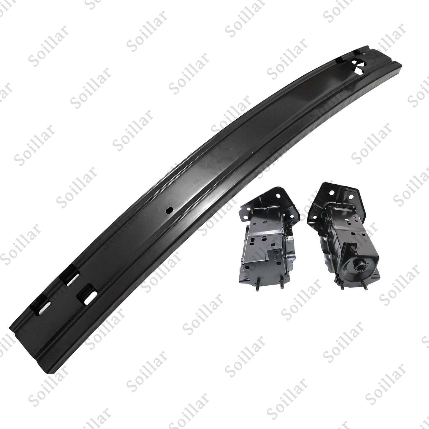 Front Black Bumper Reinforcement+Brackets For Nissan Sentra 2013-2019 NI1006241