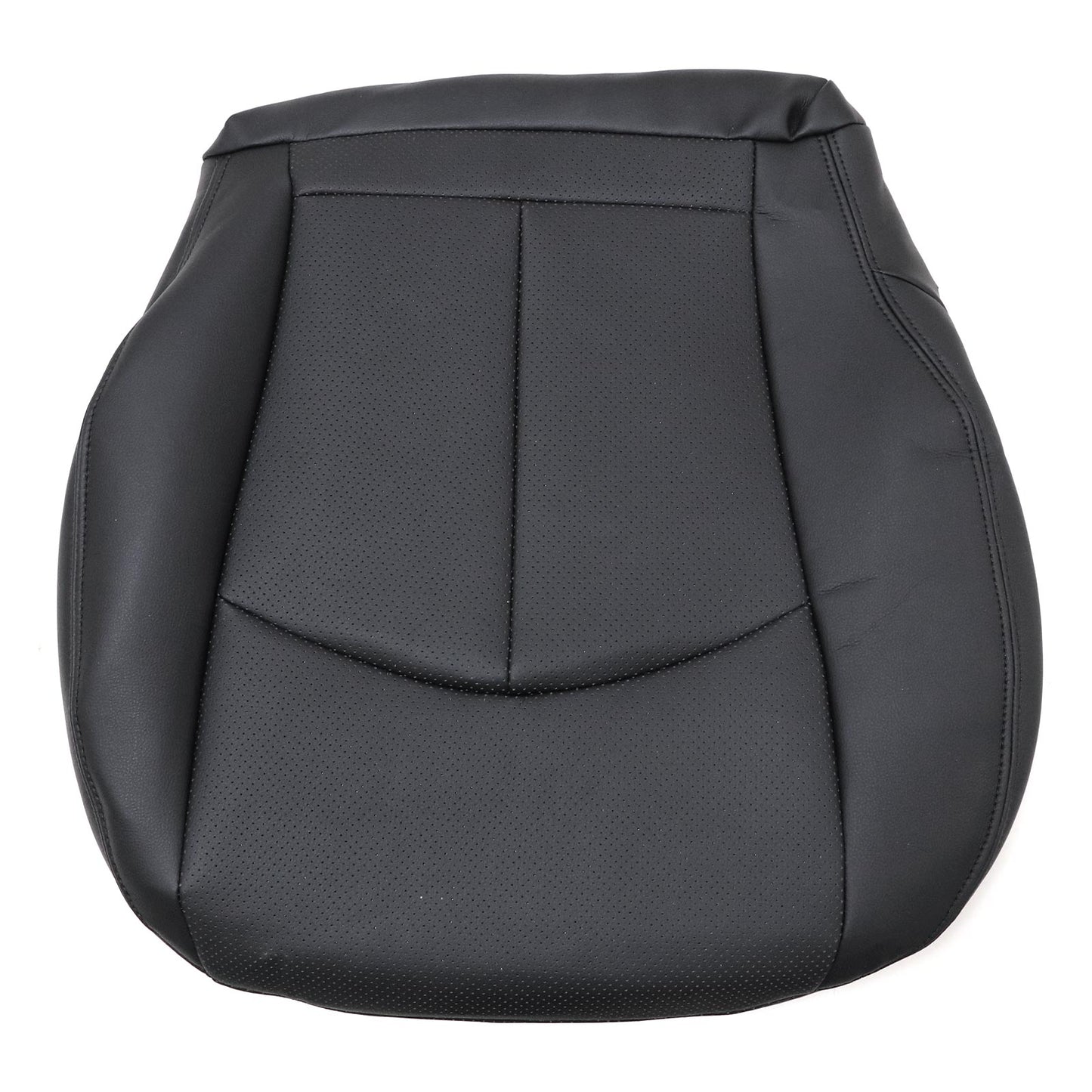 For 2003-2009 Mercedes Benz E63 E280 E300 E320 E350 E500 E550 Driver Bottom & Top PERFORATED Leather Seat Cover Black