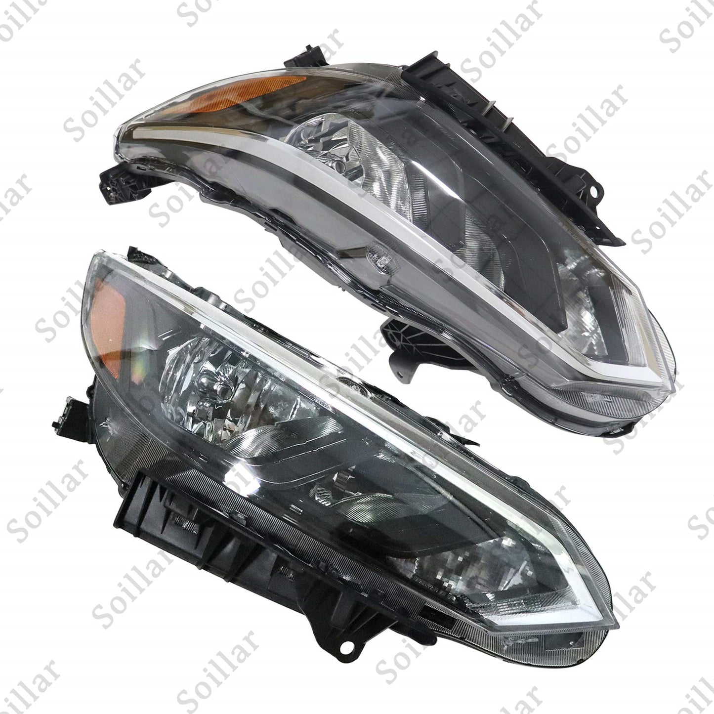 2Pcs Left + Right Side Halogen Headlight For Nissan Sentra S/SV 2024-2025 Models