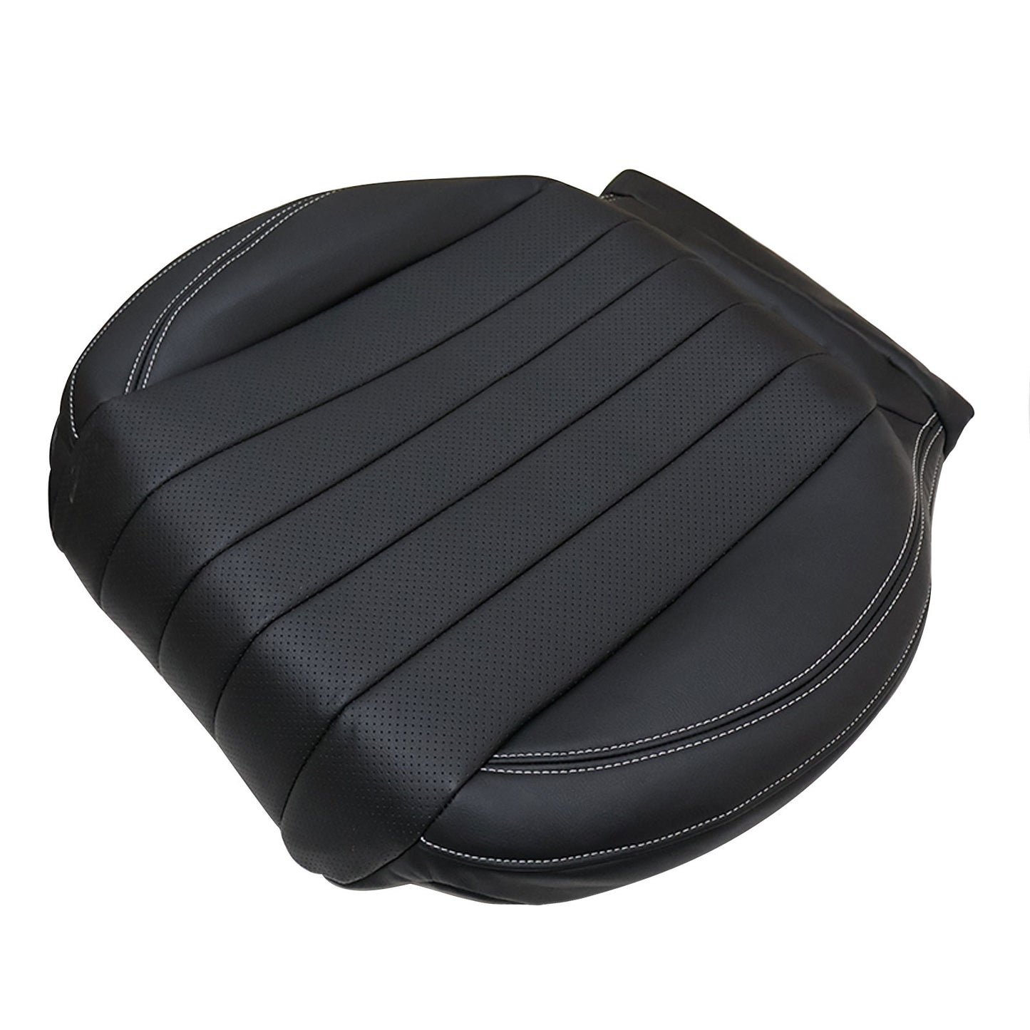 For 2017-2020 Mercedes Benz E300 E350 E400 E450 Driver & Passenger Bottom Leather Seat Cover Black