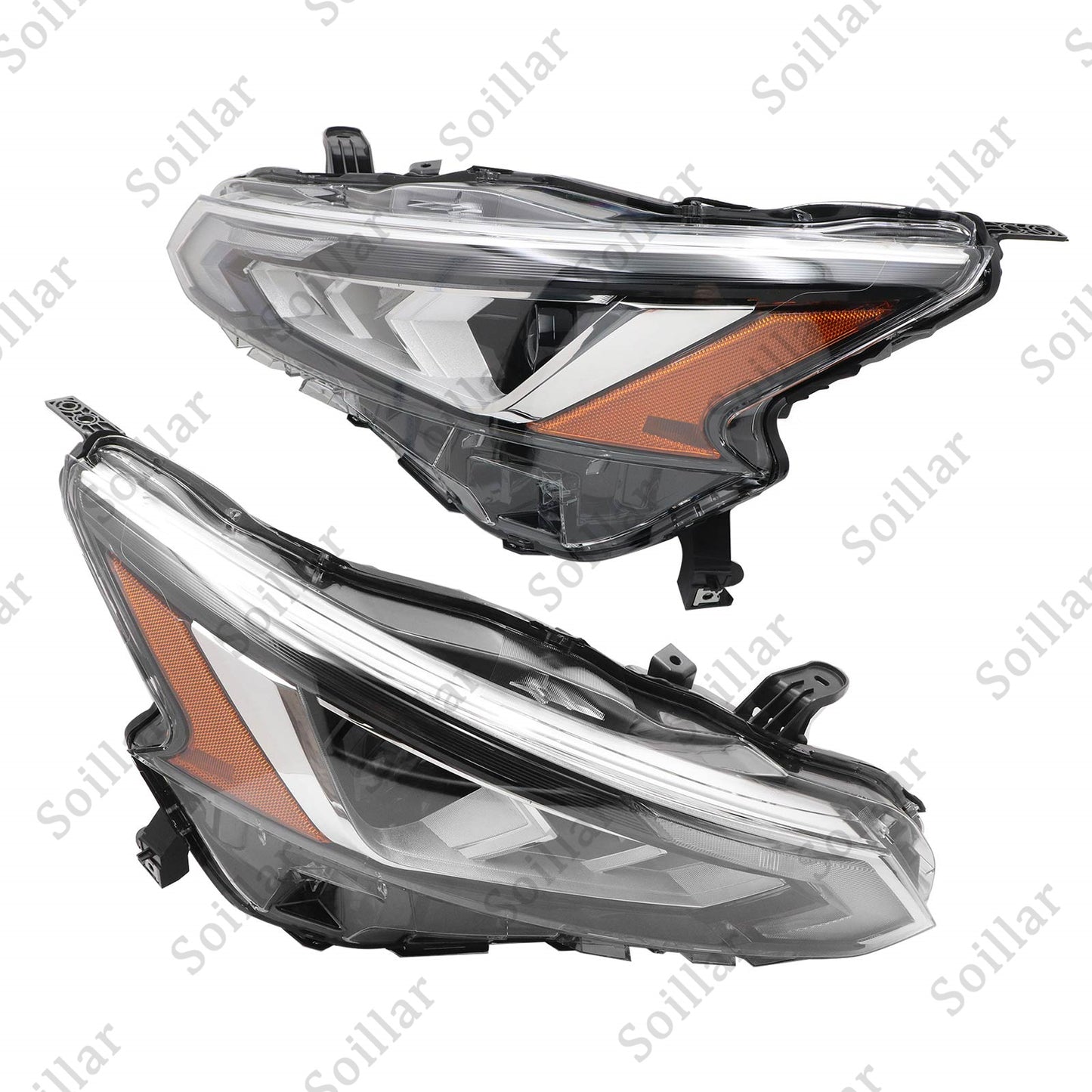 New Pair For Nissan Altima 2019 2020 2021 2022 Headlight Assembly L + R Full LED