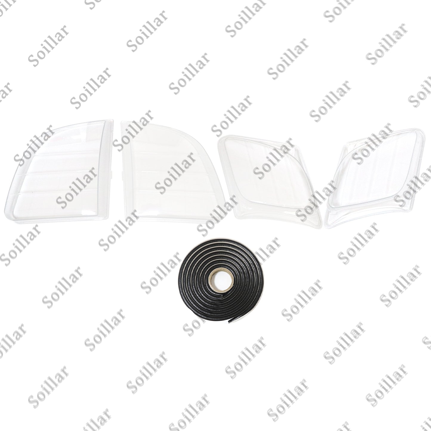 Front Headlight Clear Lens Housing + Seal Glue Set For Lexus LX470 1998-2007
