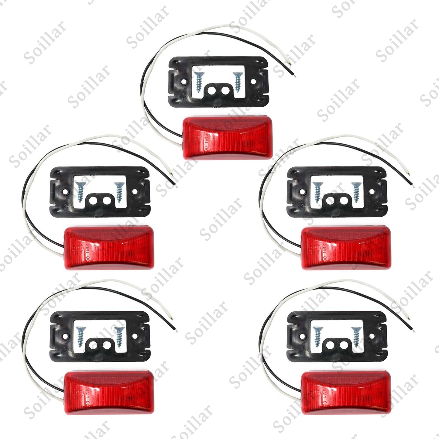 Set Of 5 For Chevy Chevrolet GMC 3500 C30 Dually Tailgate Light 88-00