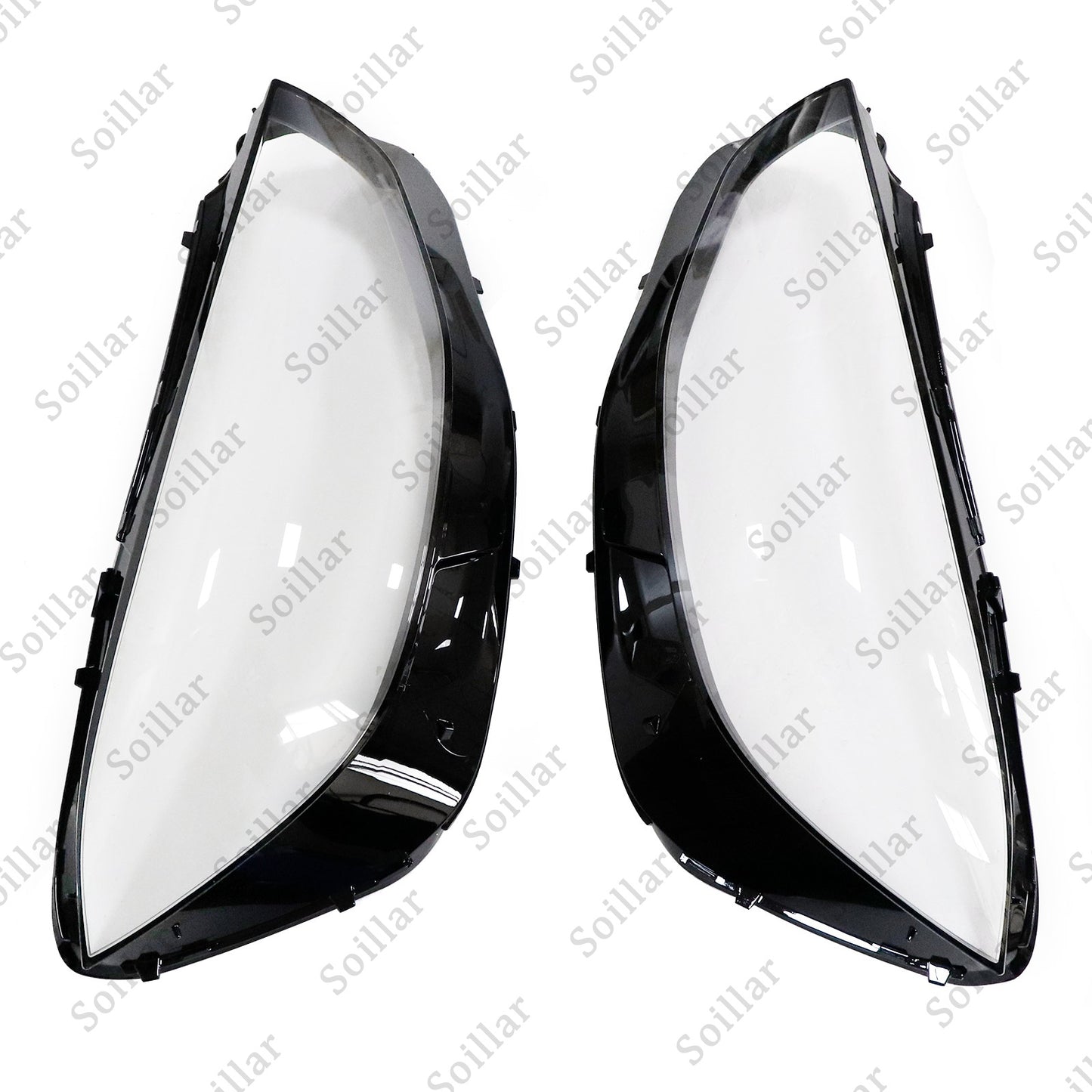 For Mercedes-Benz S-Class W222 2021-2023 Front LH+RH Headlight Lens Cover Pair